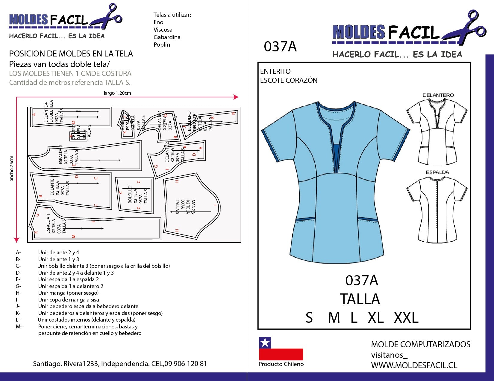 Blusa Enterito Escote Corazón