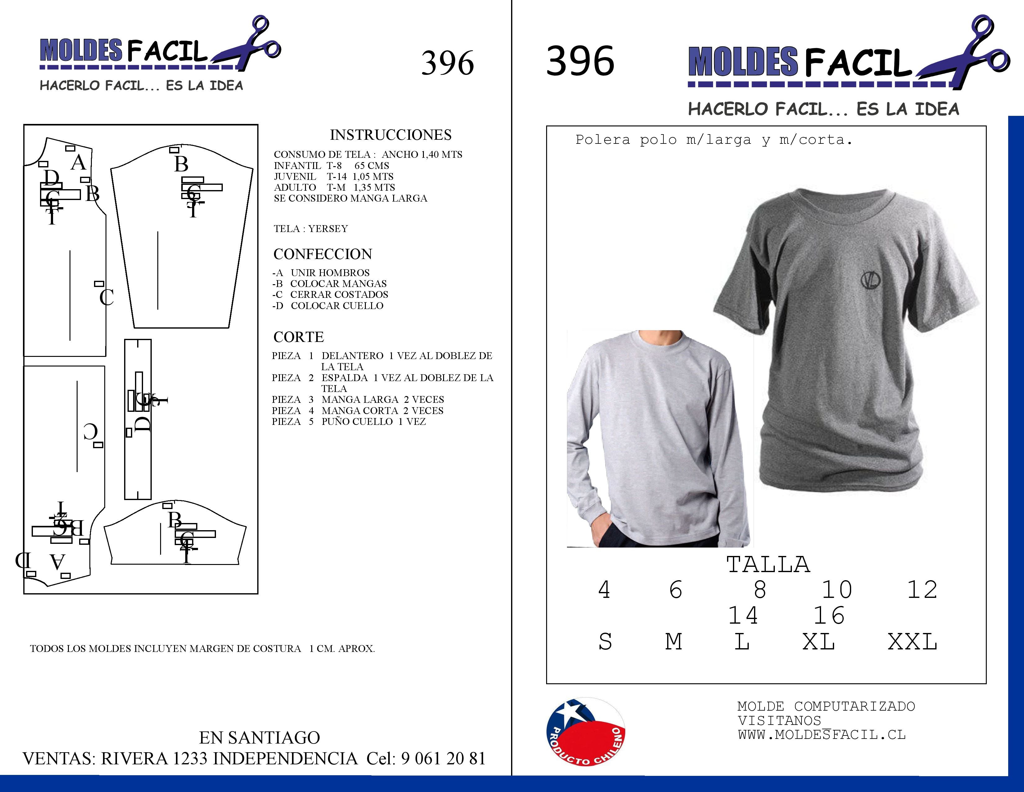 POLERA POLO MANGA LARGA Y MANGA CORTA