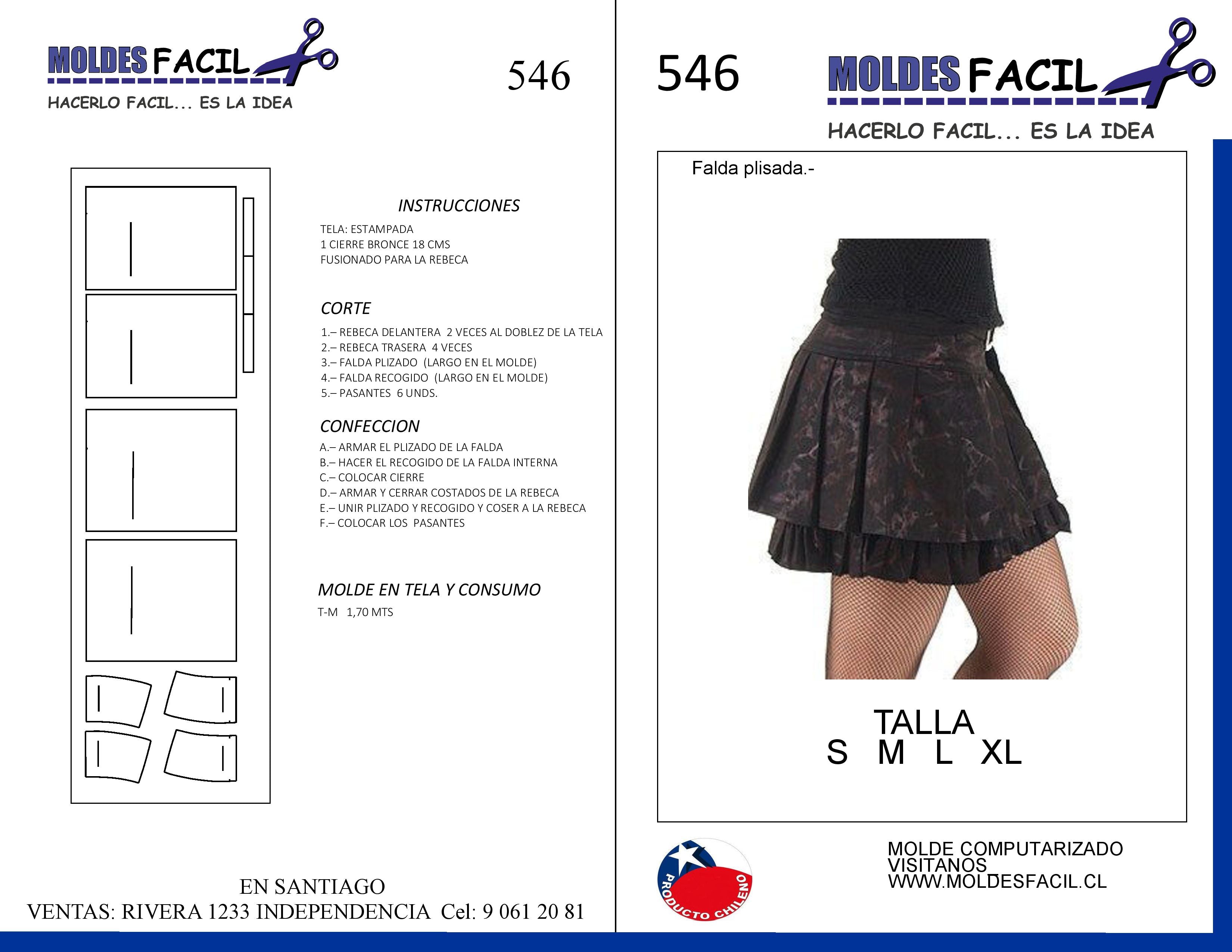 Falda emo plizada