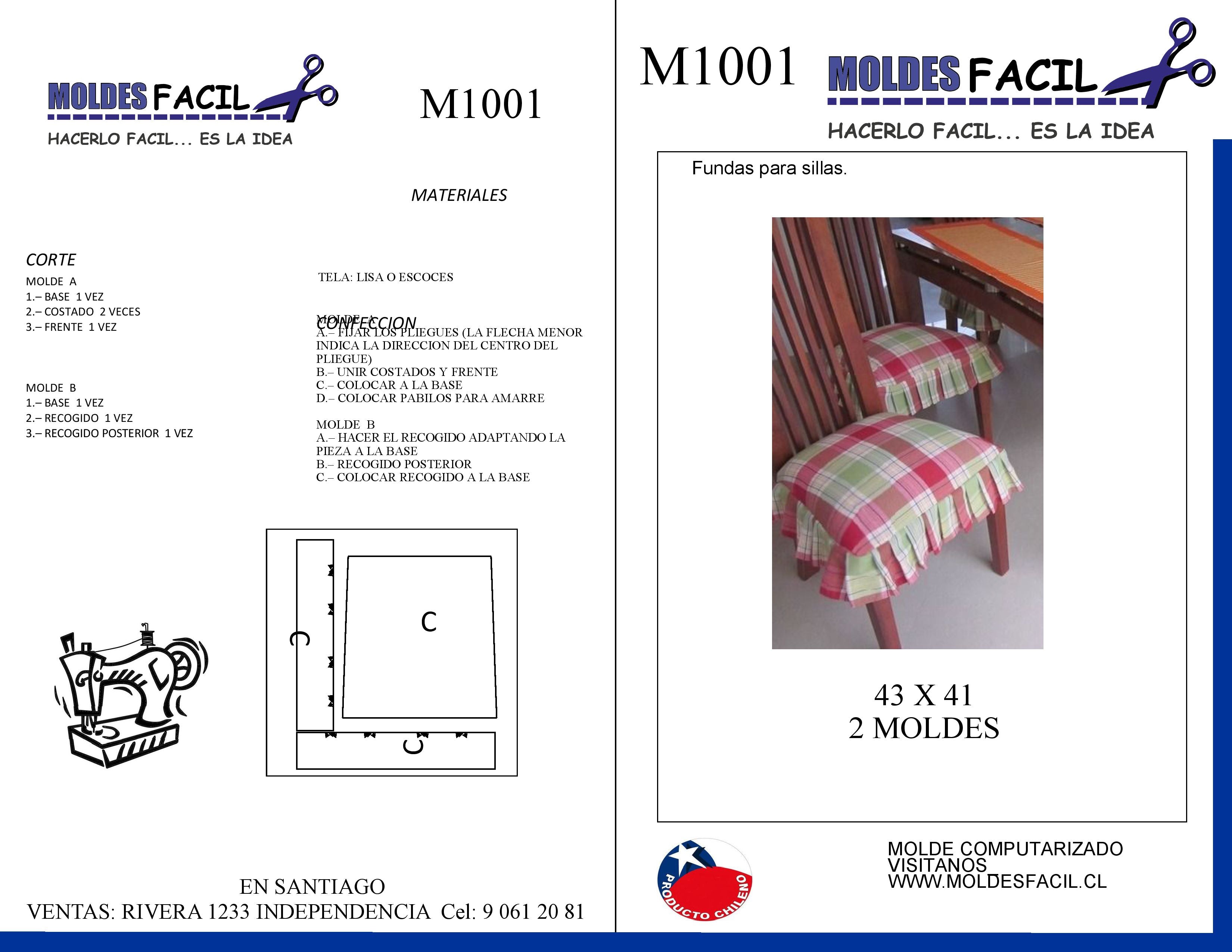Fundas para silla (2 moldes)