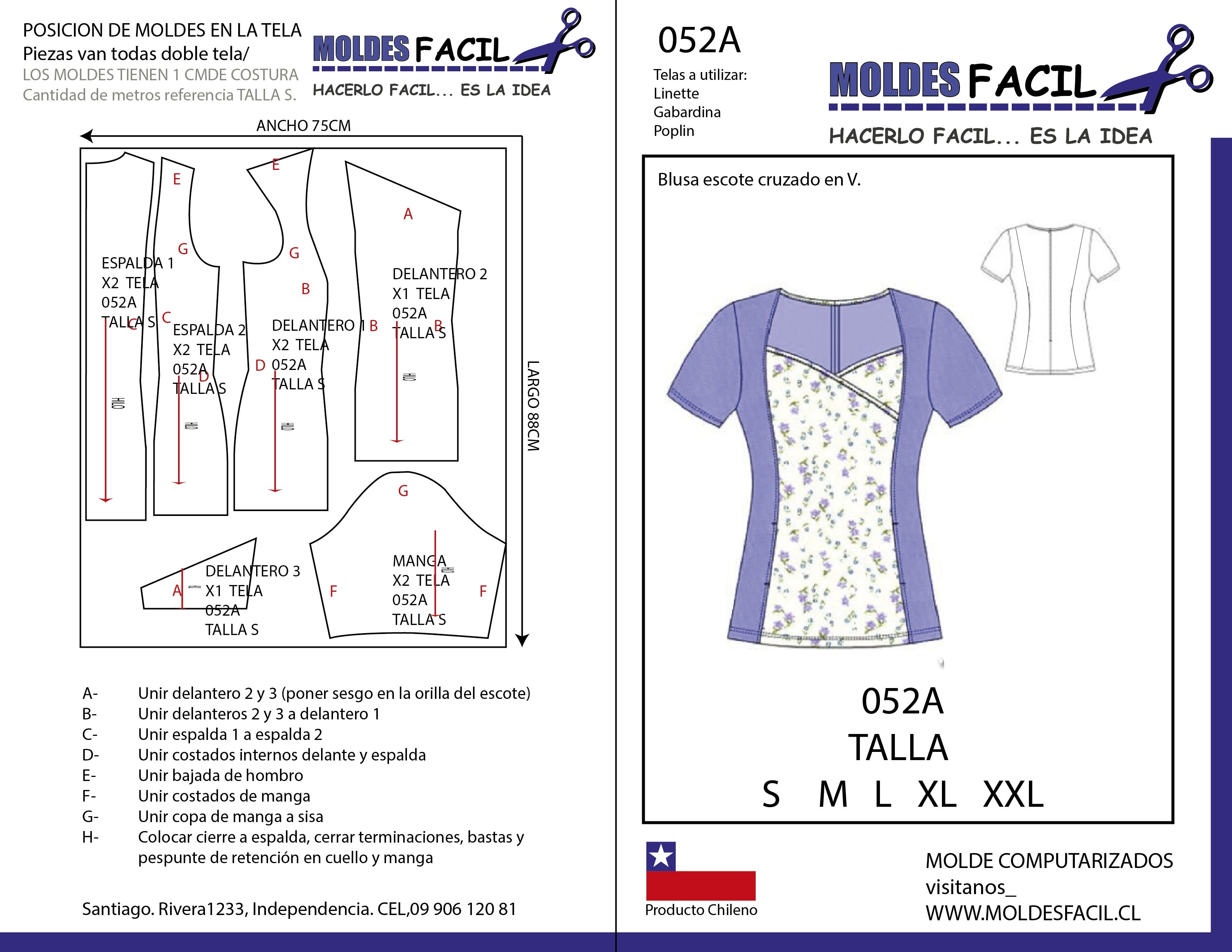 Blusa Escote Cruzado en V