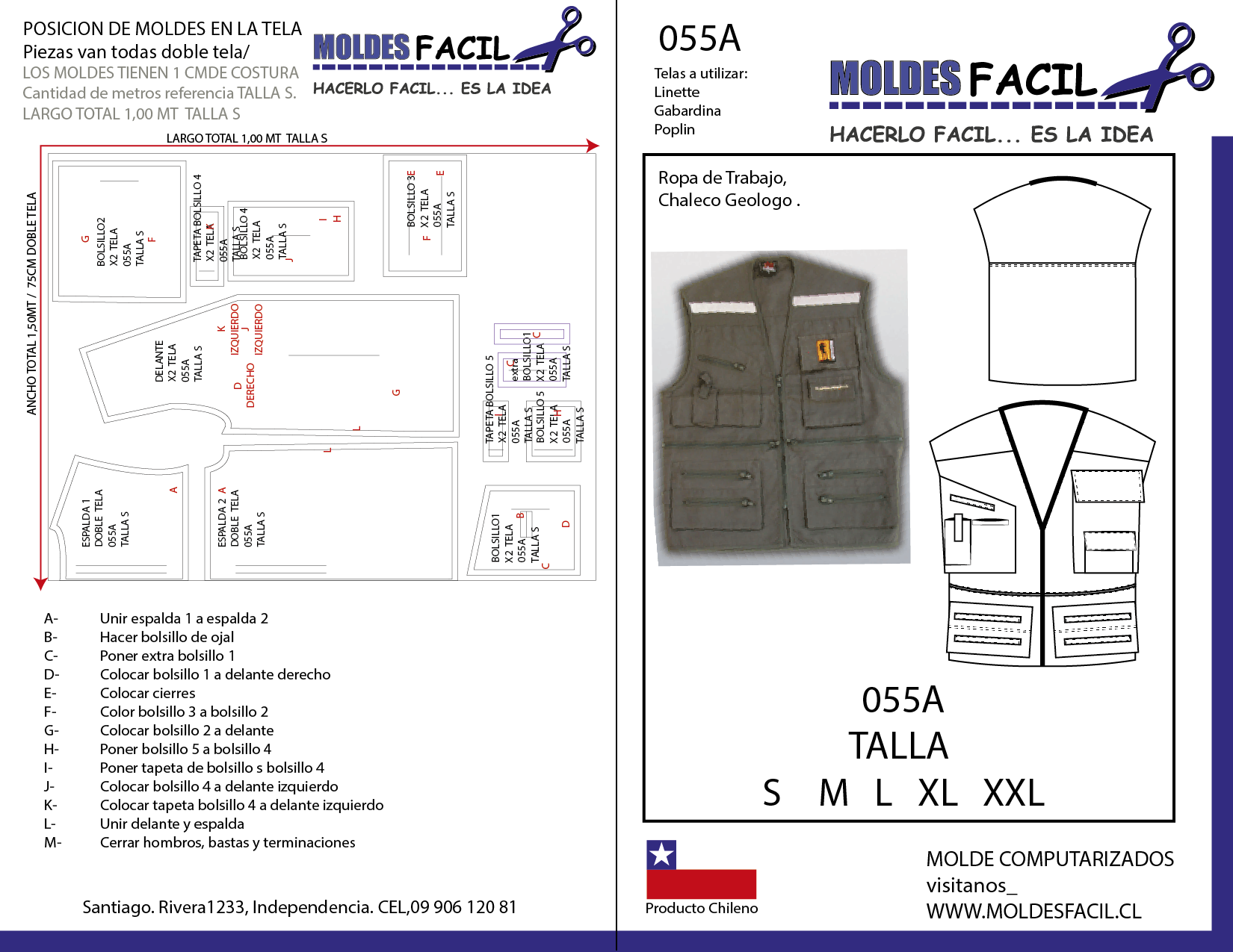 Ropa de Trabajo Chaleco Geólogo