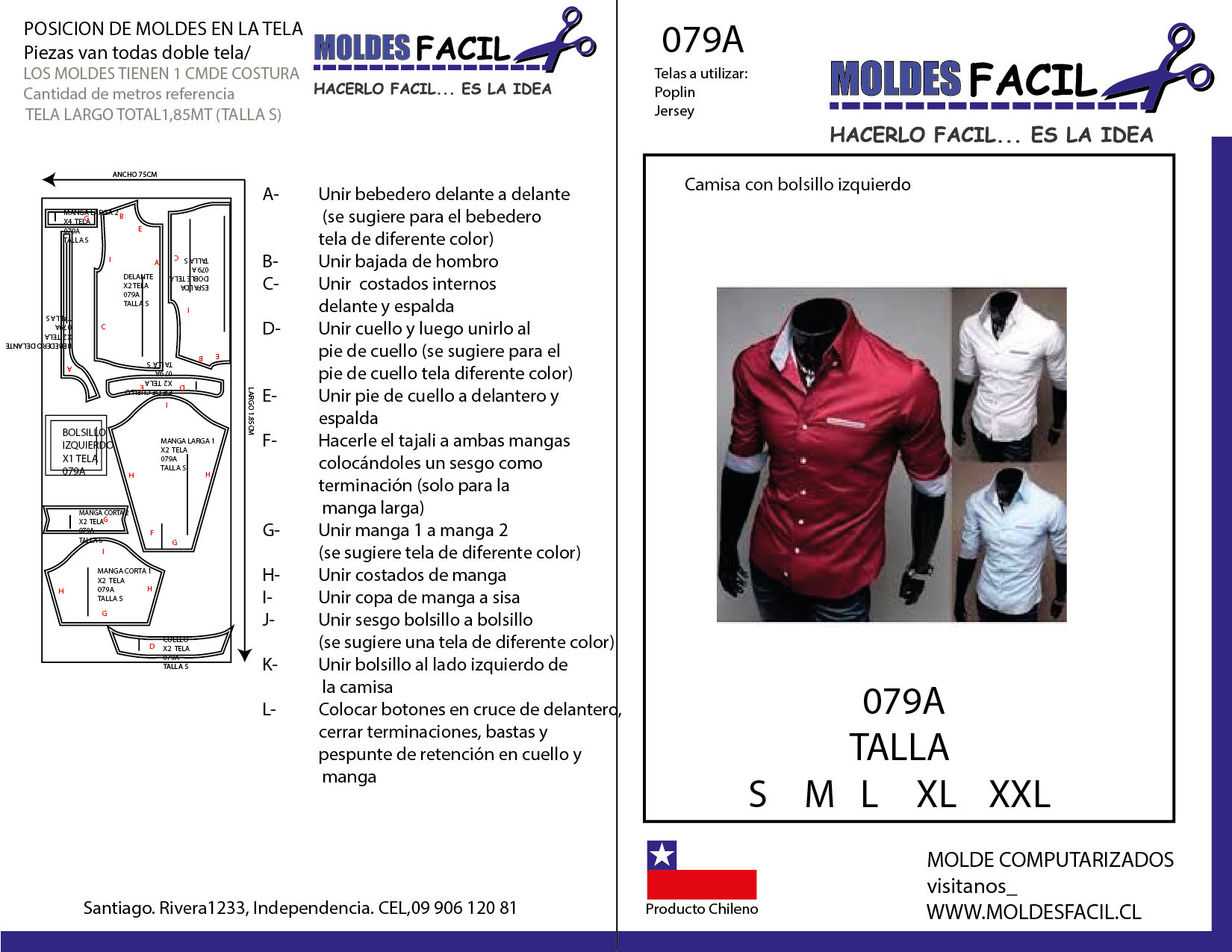 CAMISA CON BOLSILLO IZQUIERDO