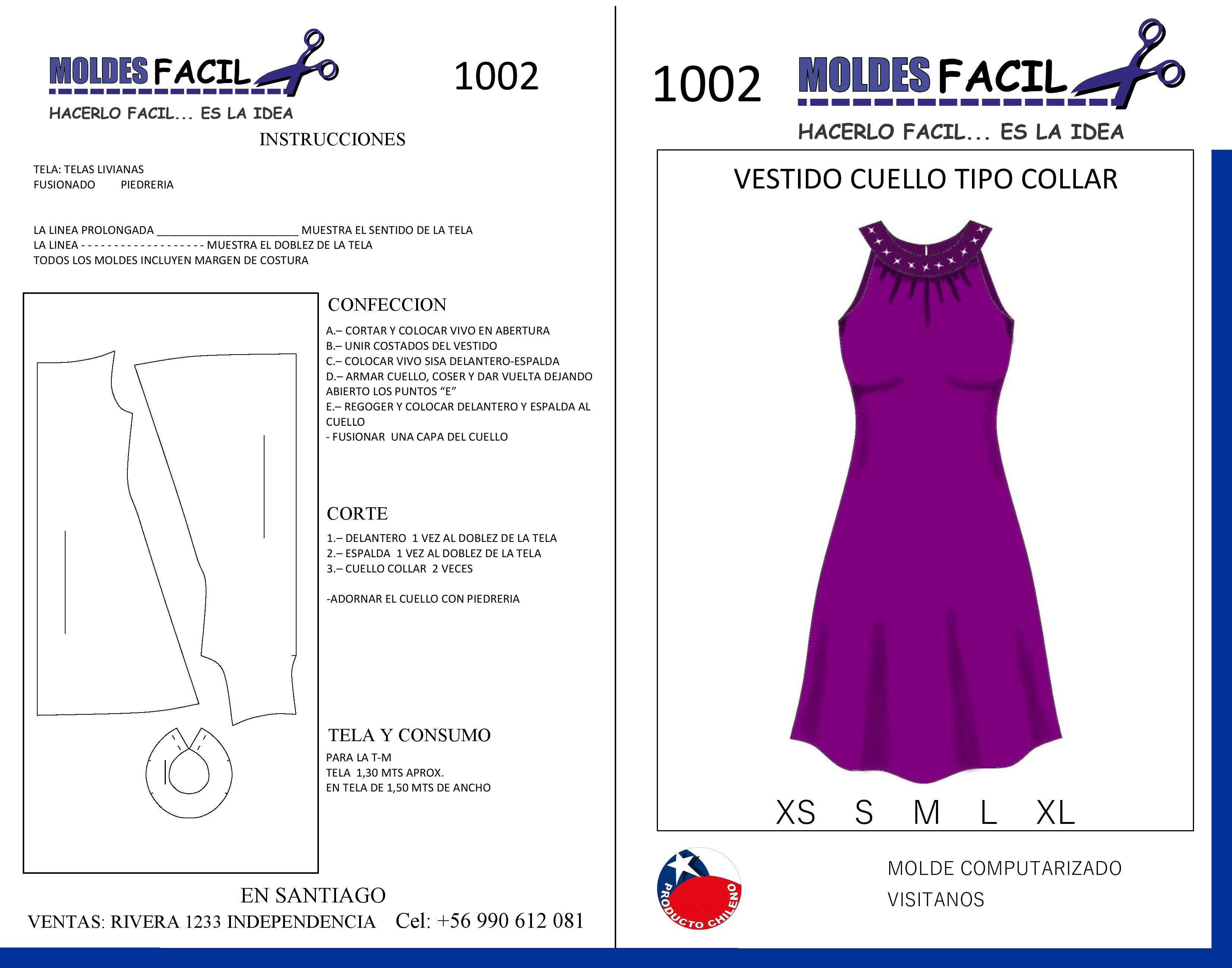 Vestido Cuello Tipo Polar