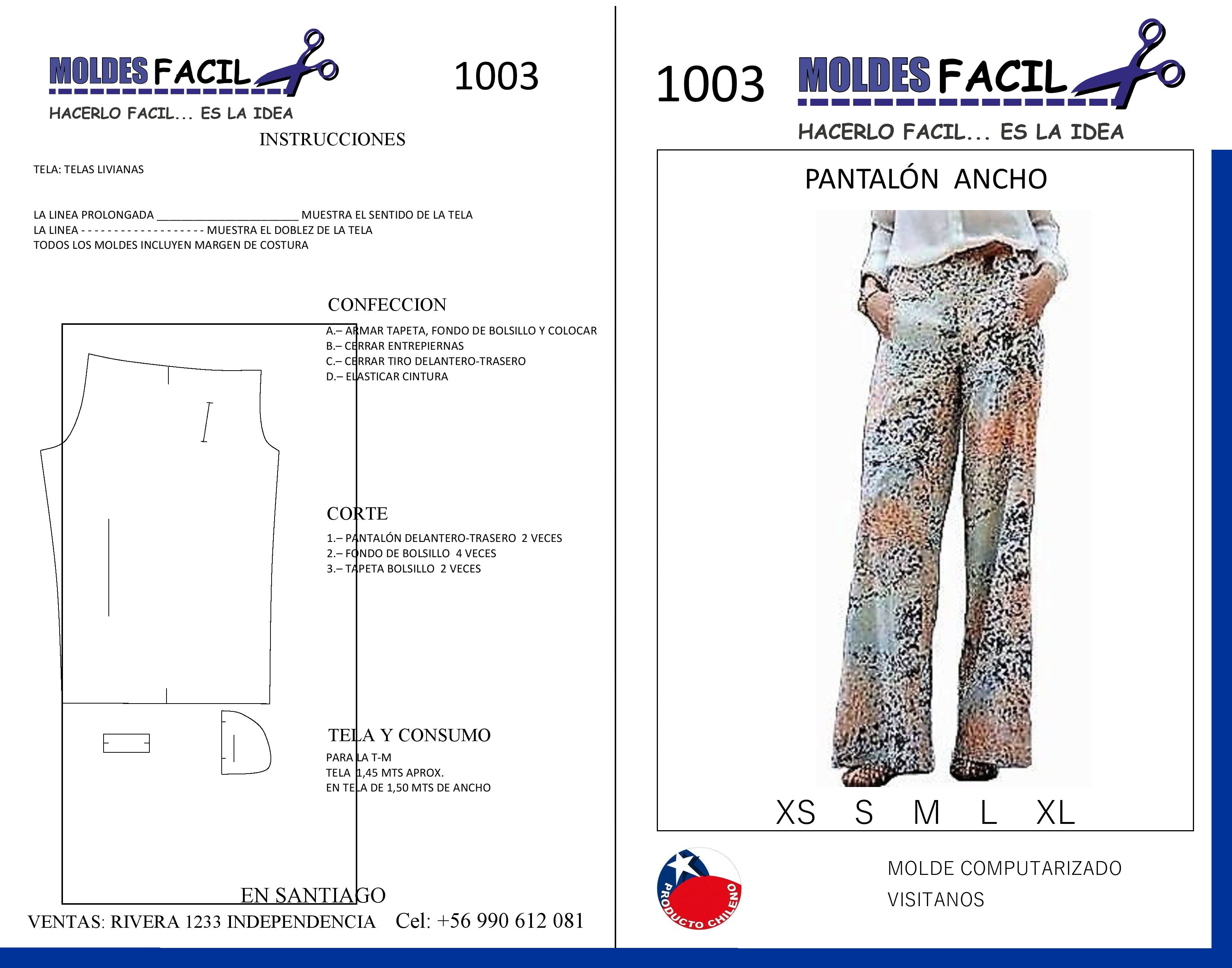 Pantalón ancho mujer