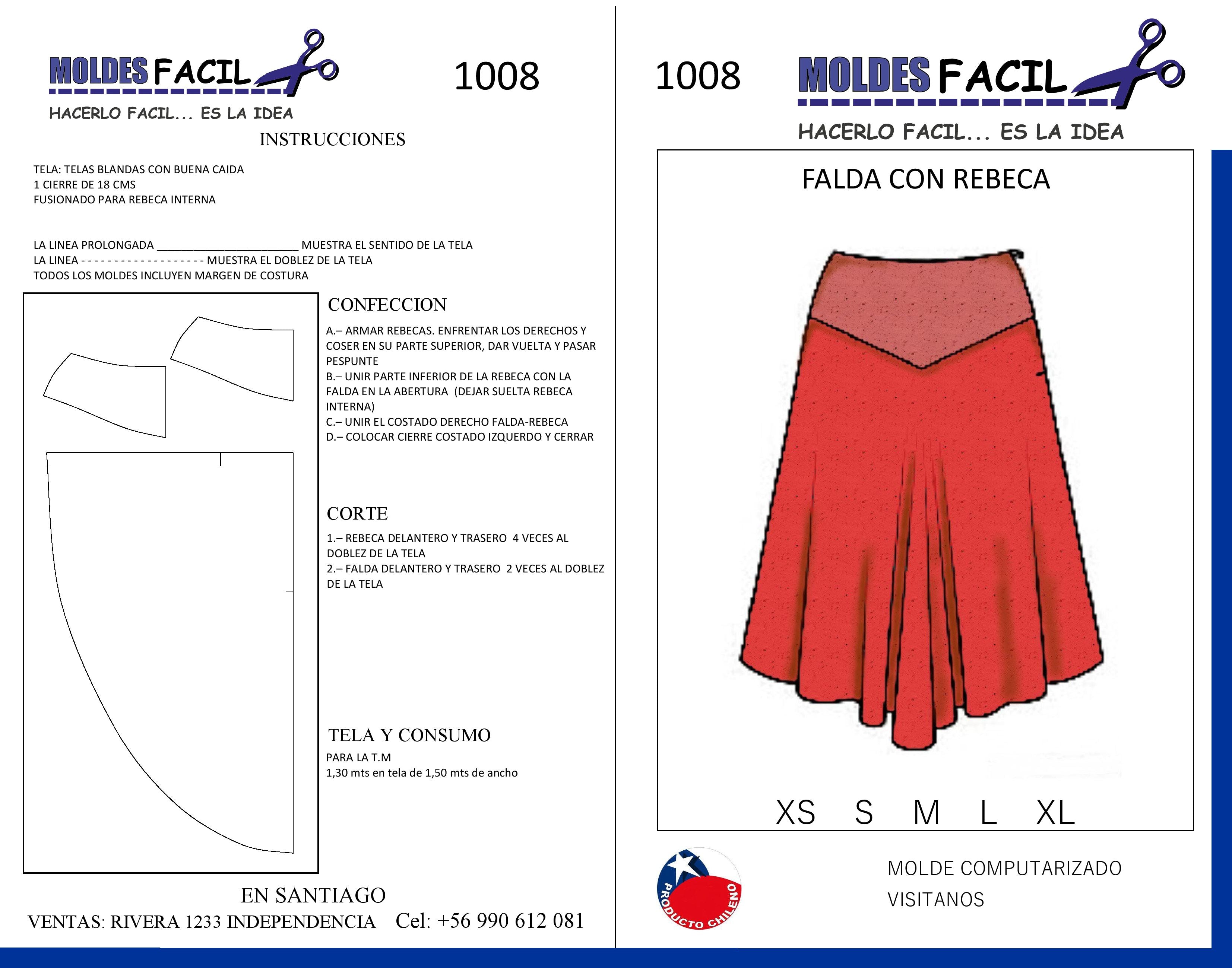 Falda con rebeca