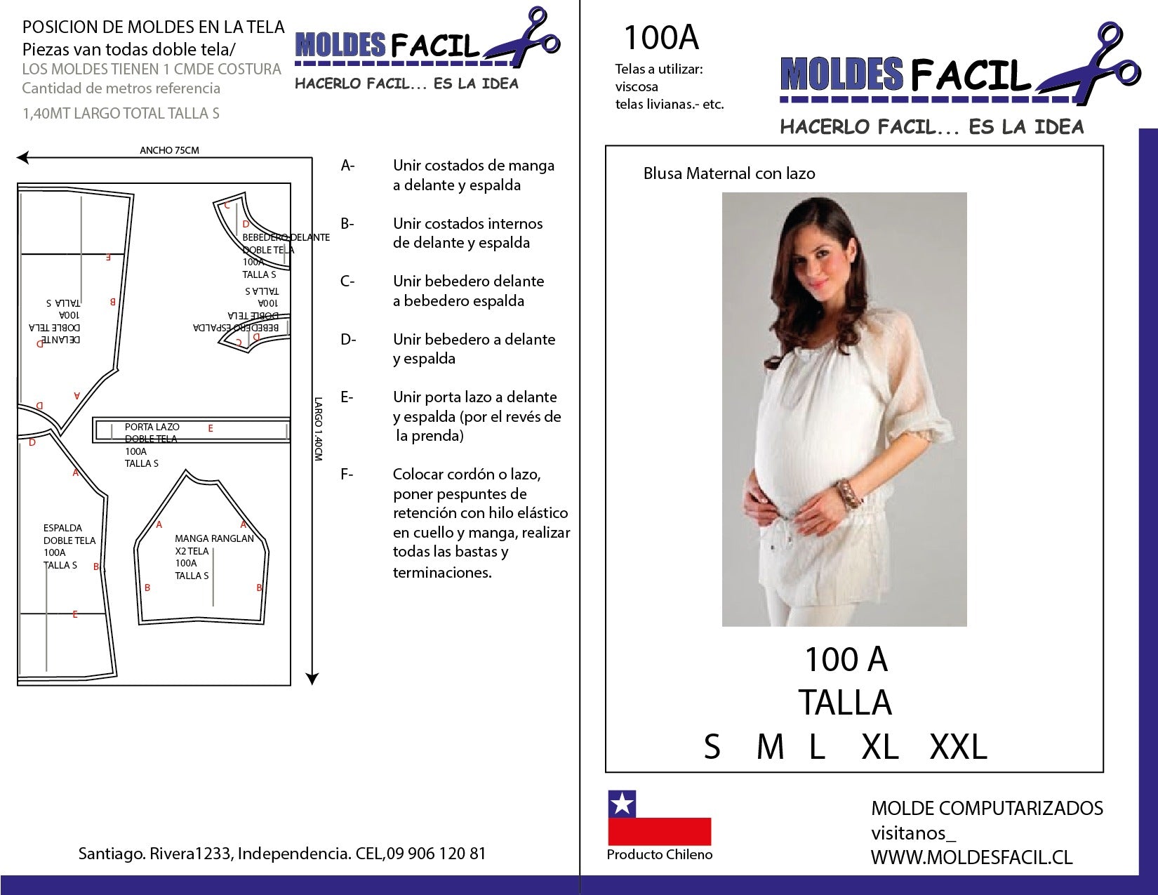 BLUSA MATERNA CON LAZO