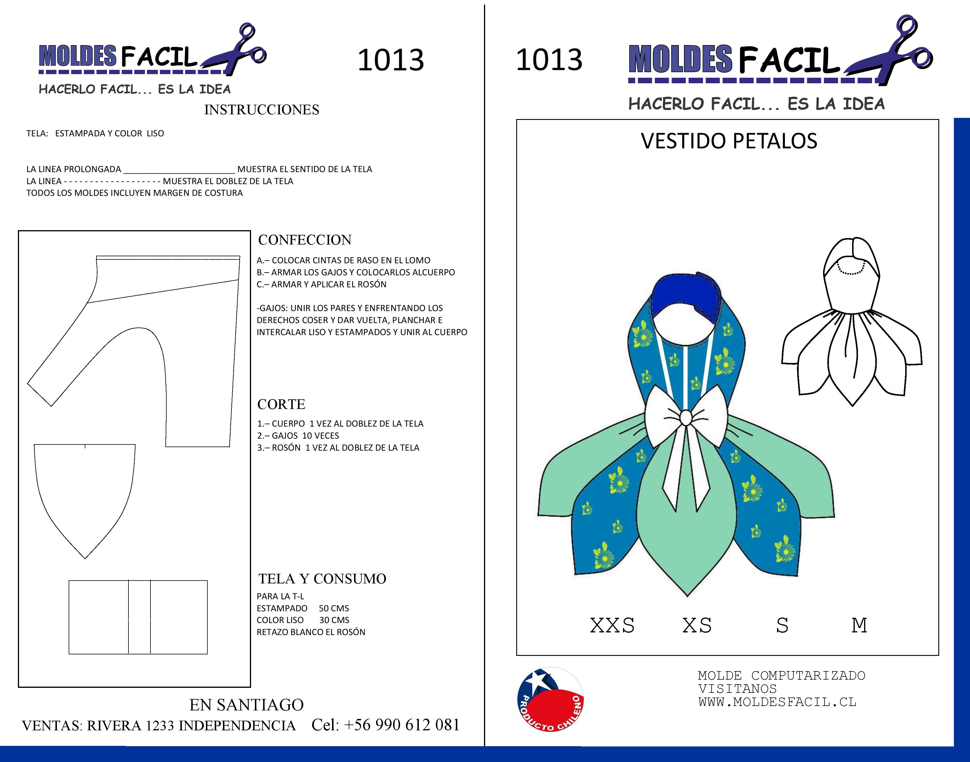Vestido pétalos