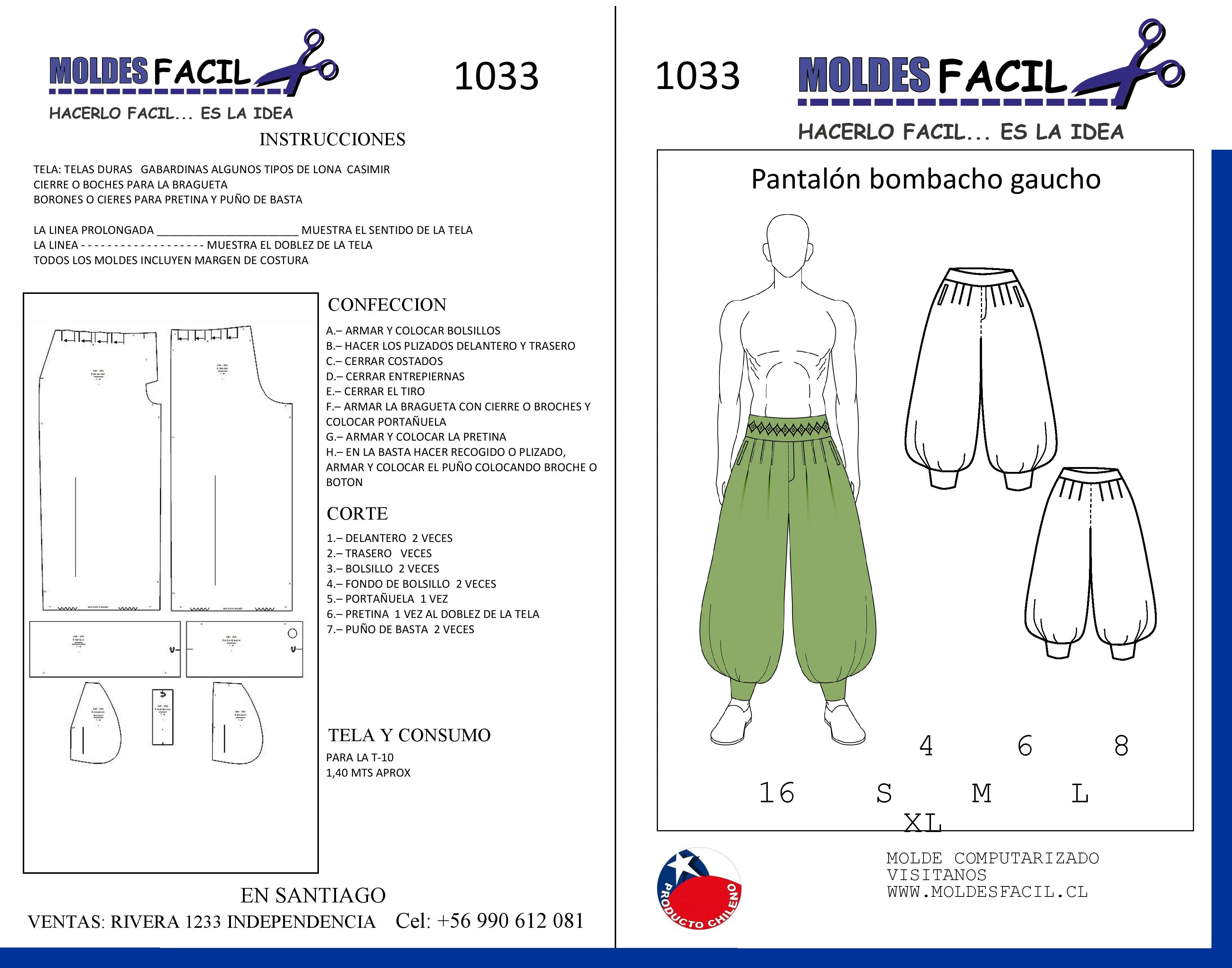 Pantalón Bombacho Gaucho