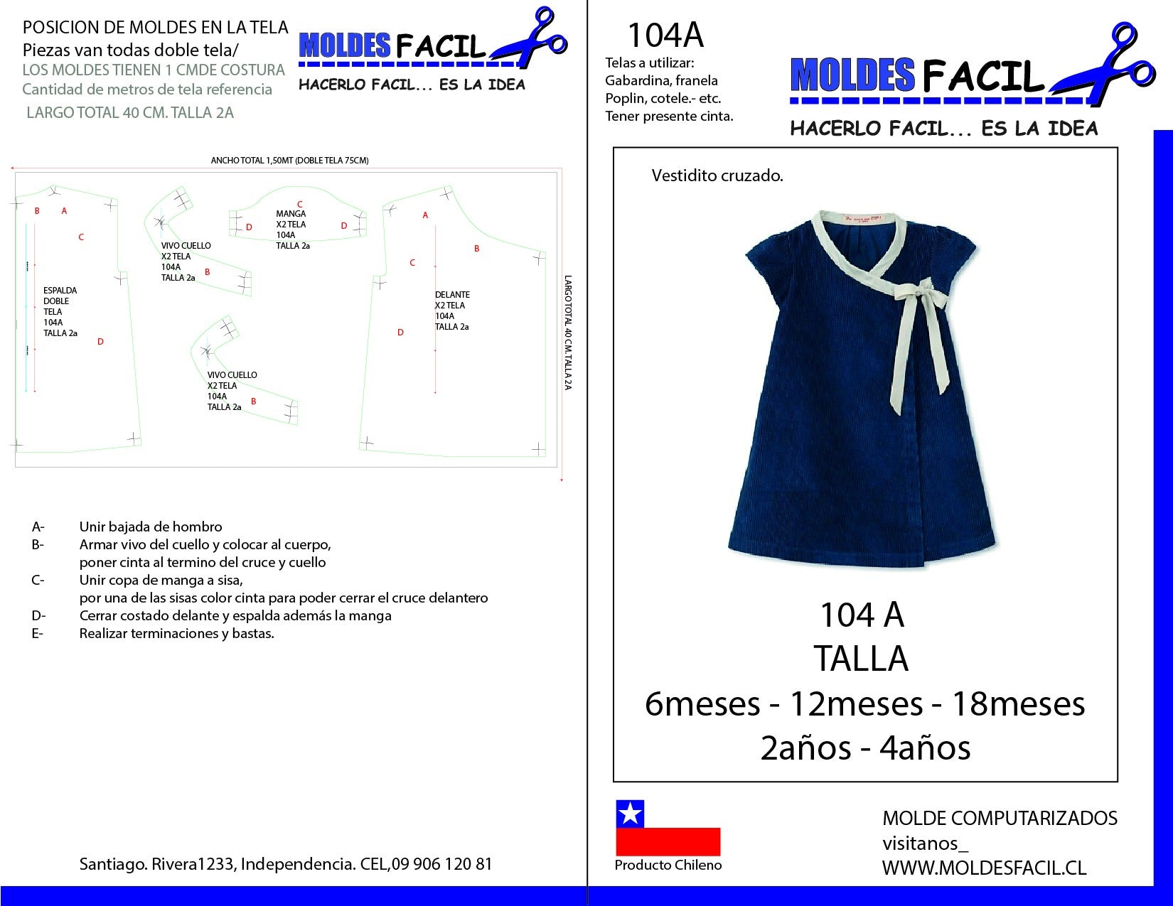 Vestido cruzado