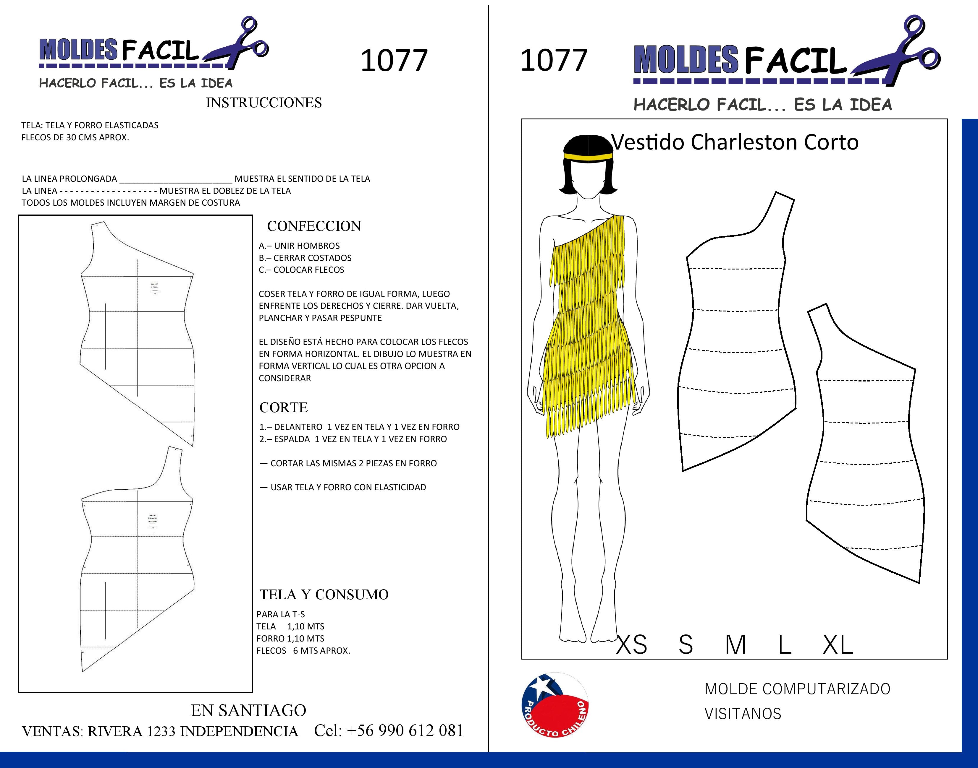 Vestido de Charleston Corto