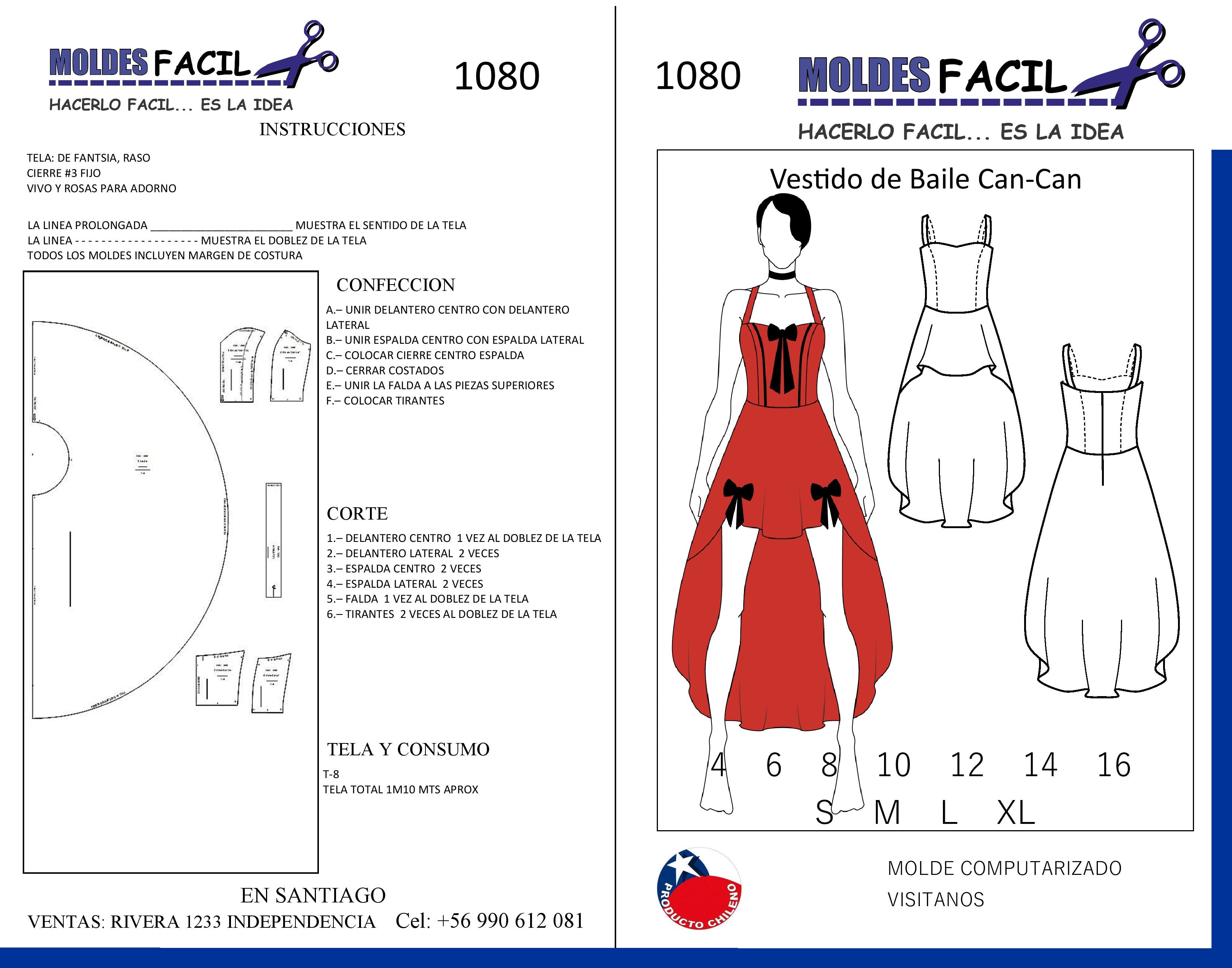 Vestido Can can