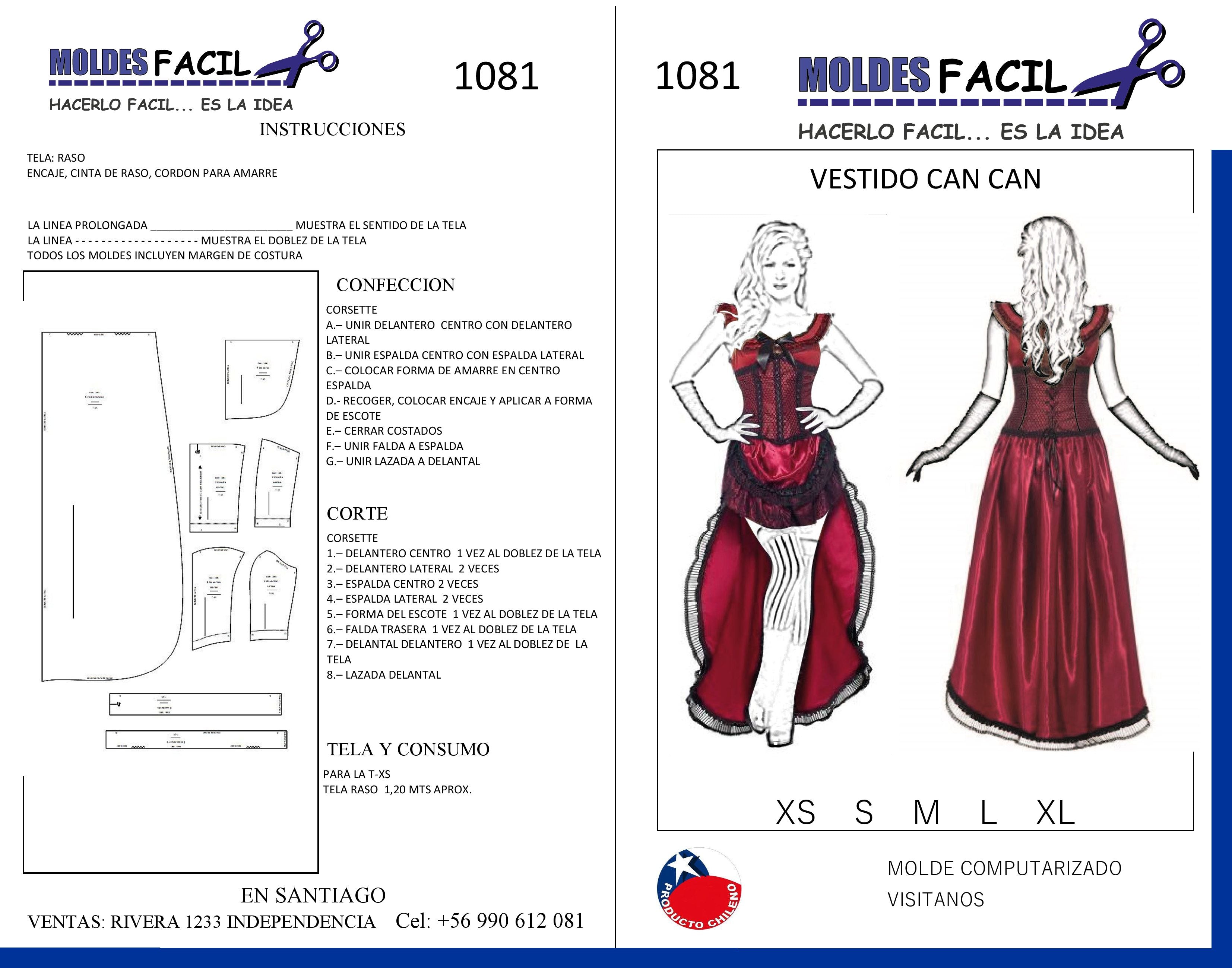 Vestido Can can
