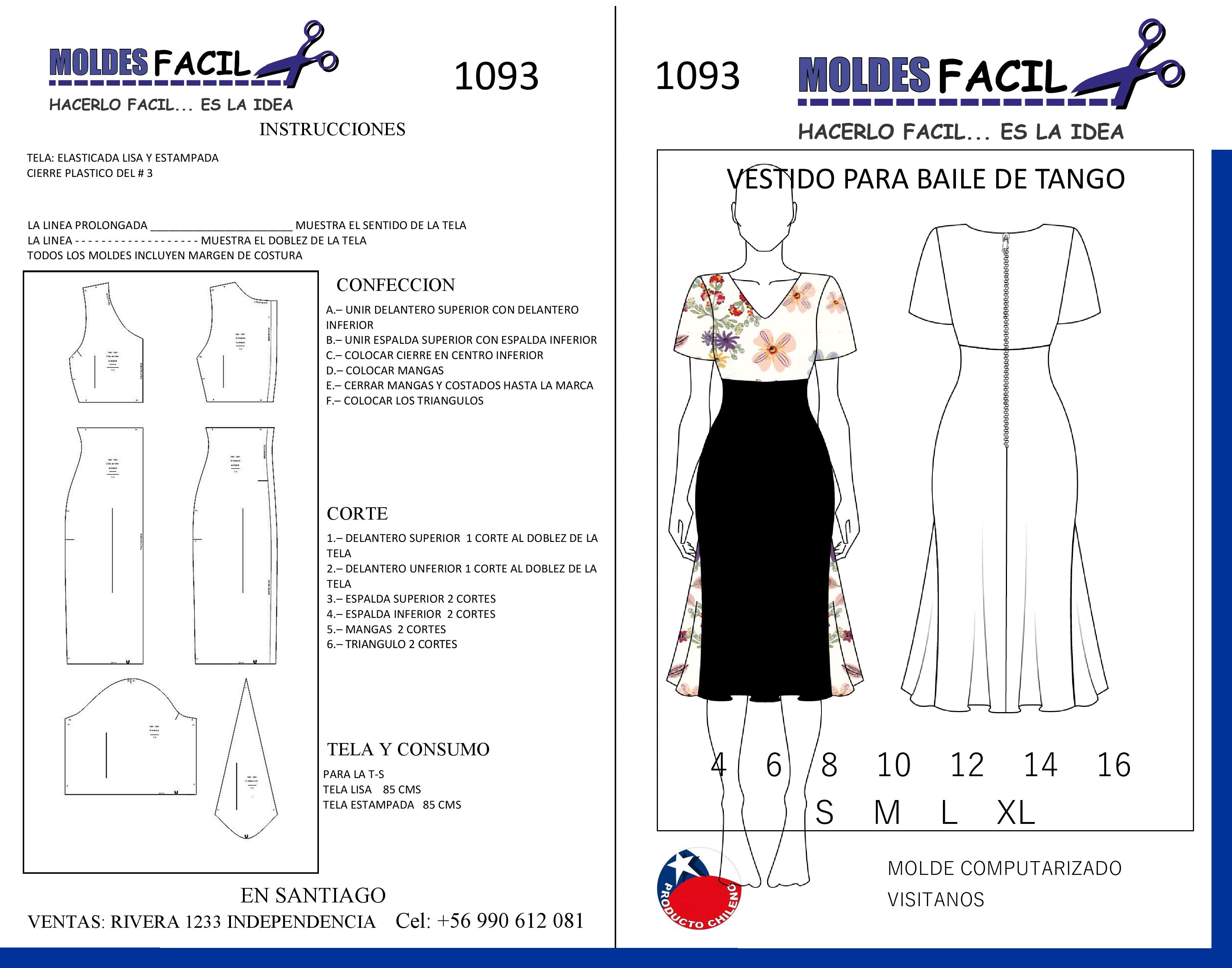 Vestido para Baile de Tango