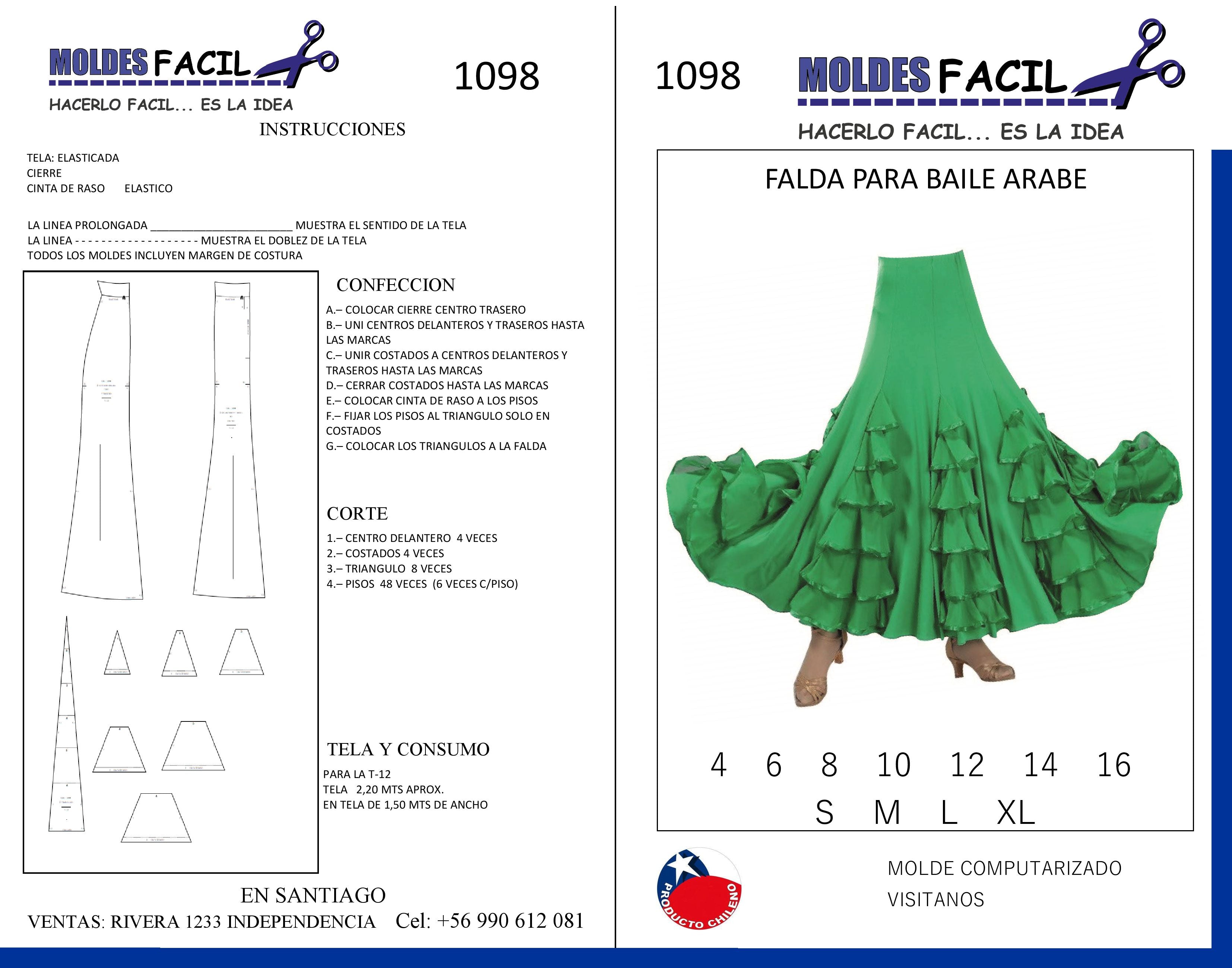 Falda para Baile Árabe
