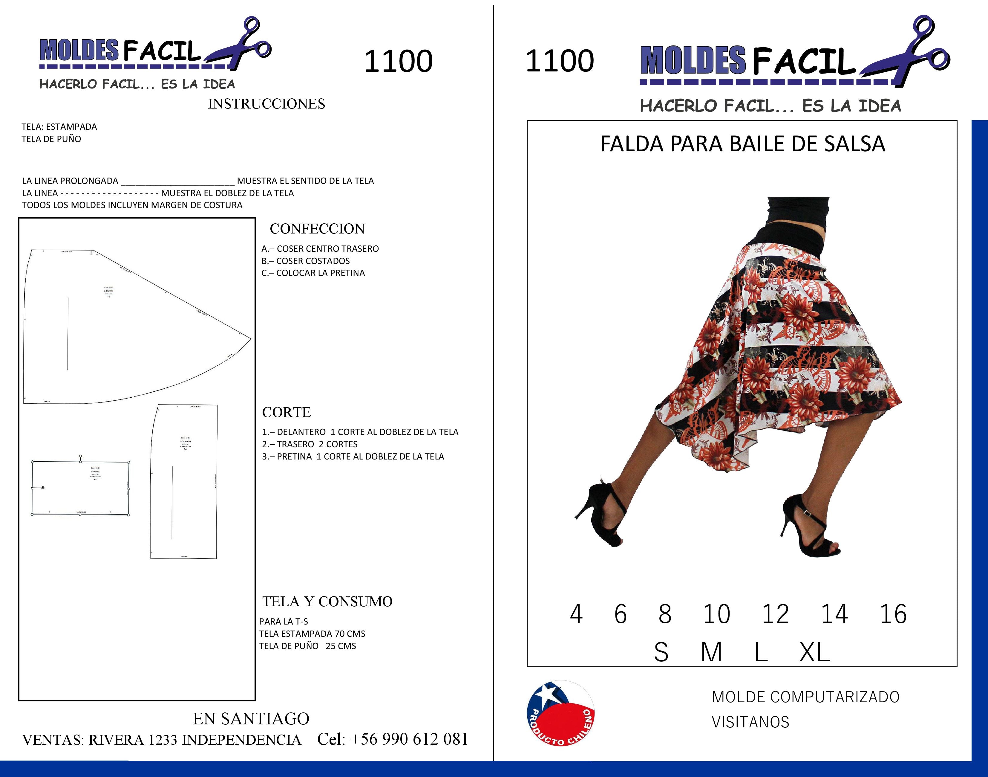 Falda para Baile de Salsa