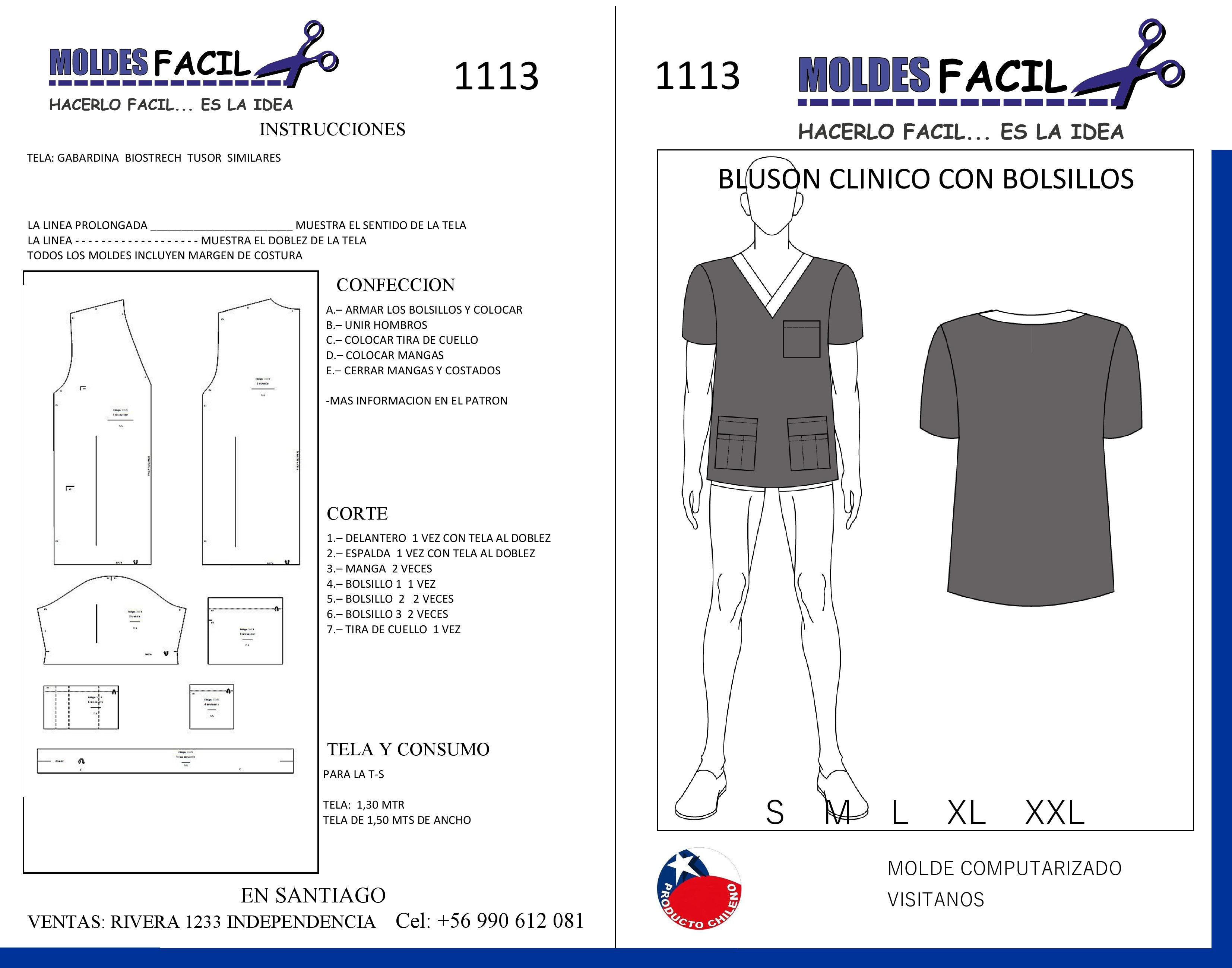 Blusón Clínico con Bolsillos