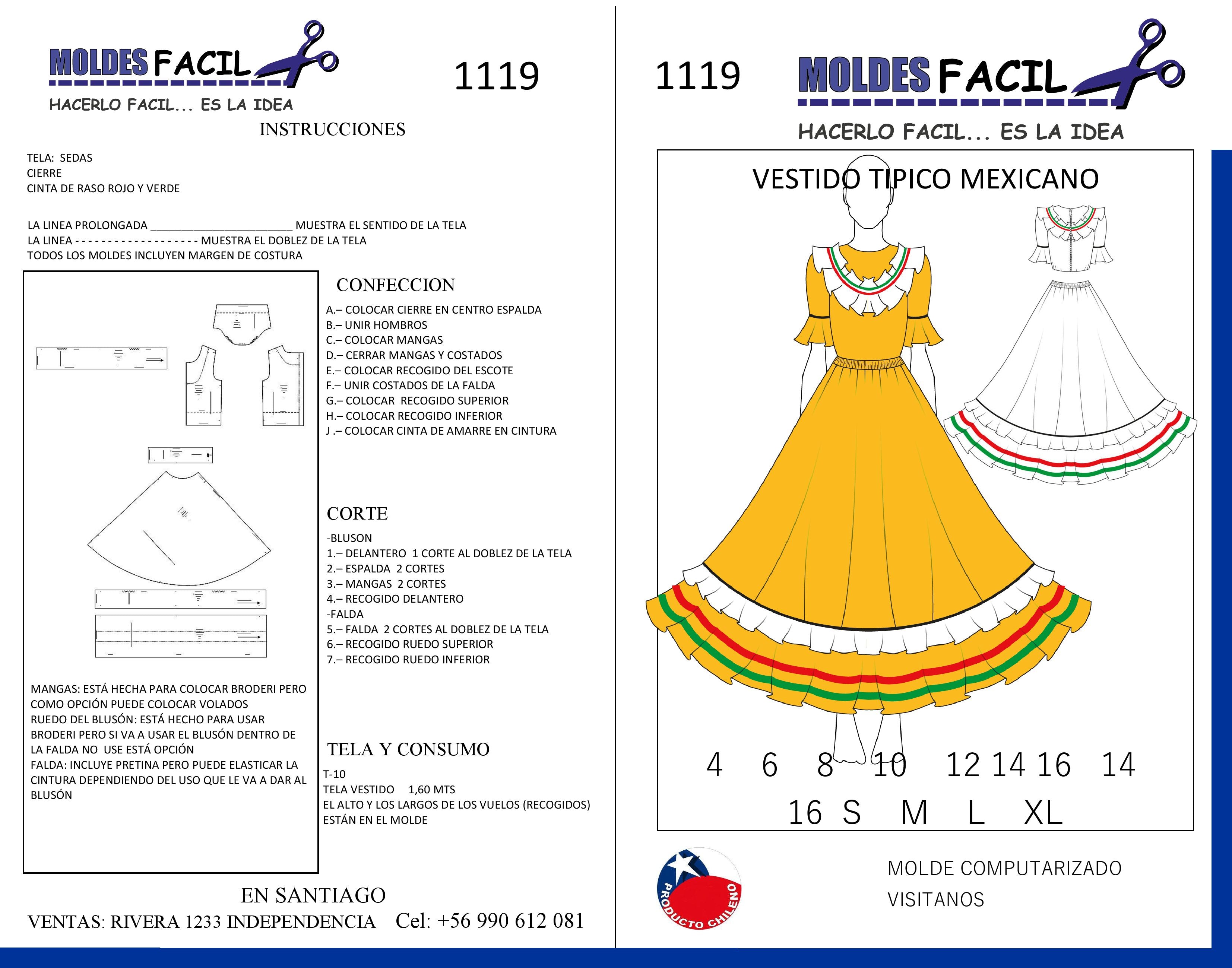 Vestido Típico Mexicano