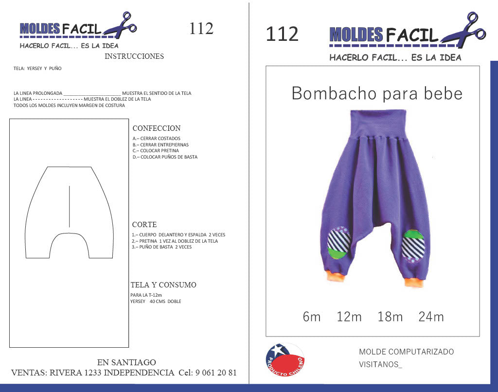 Bombacho para bebé