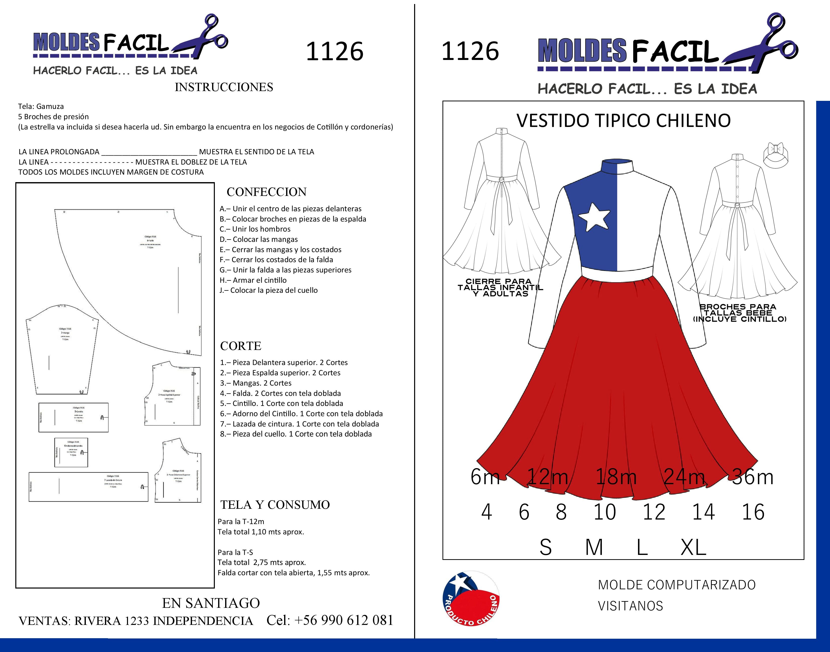 Vestido Típico Chileno