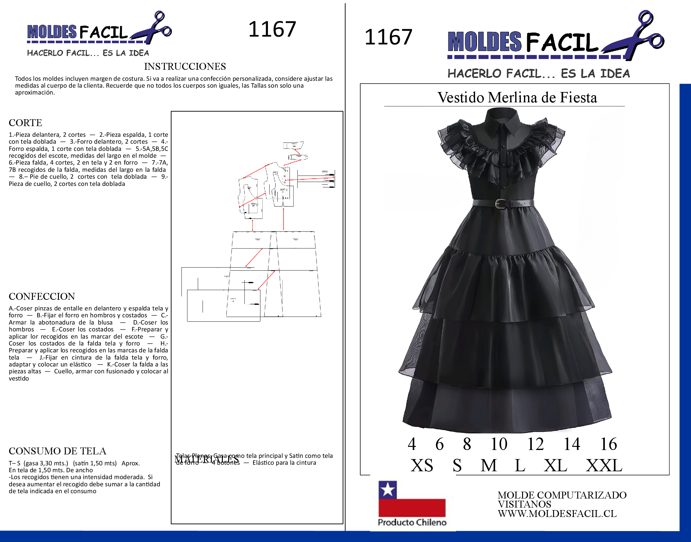 Vestido Merlina de Fiesta