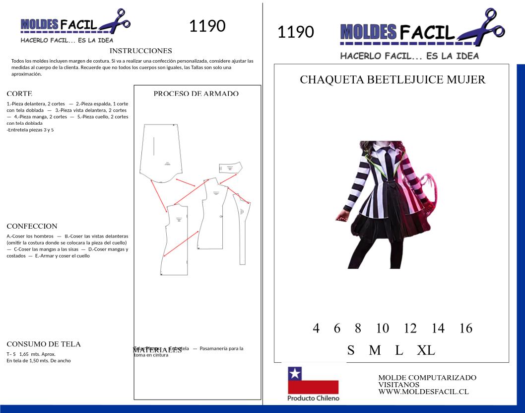 Chaqueta de Beetlejuice Mujer