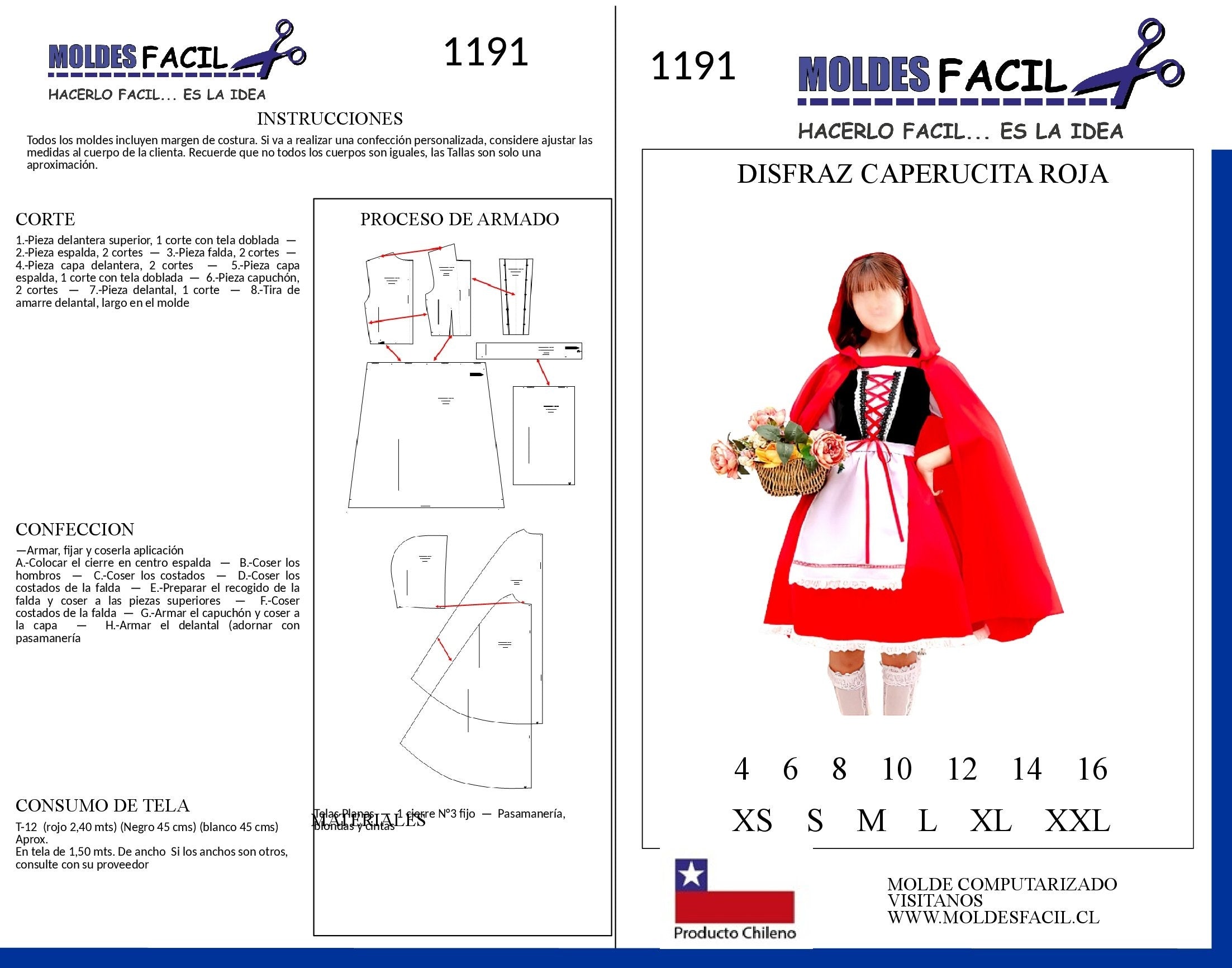 Disfraz Caperucita Roja