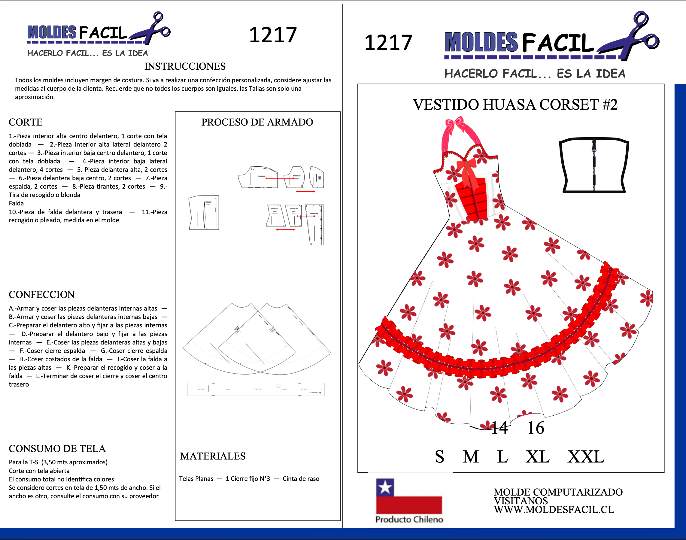 Vestido de Huasa Corset Nº2