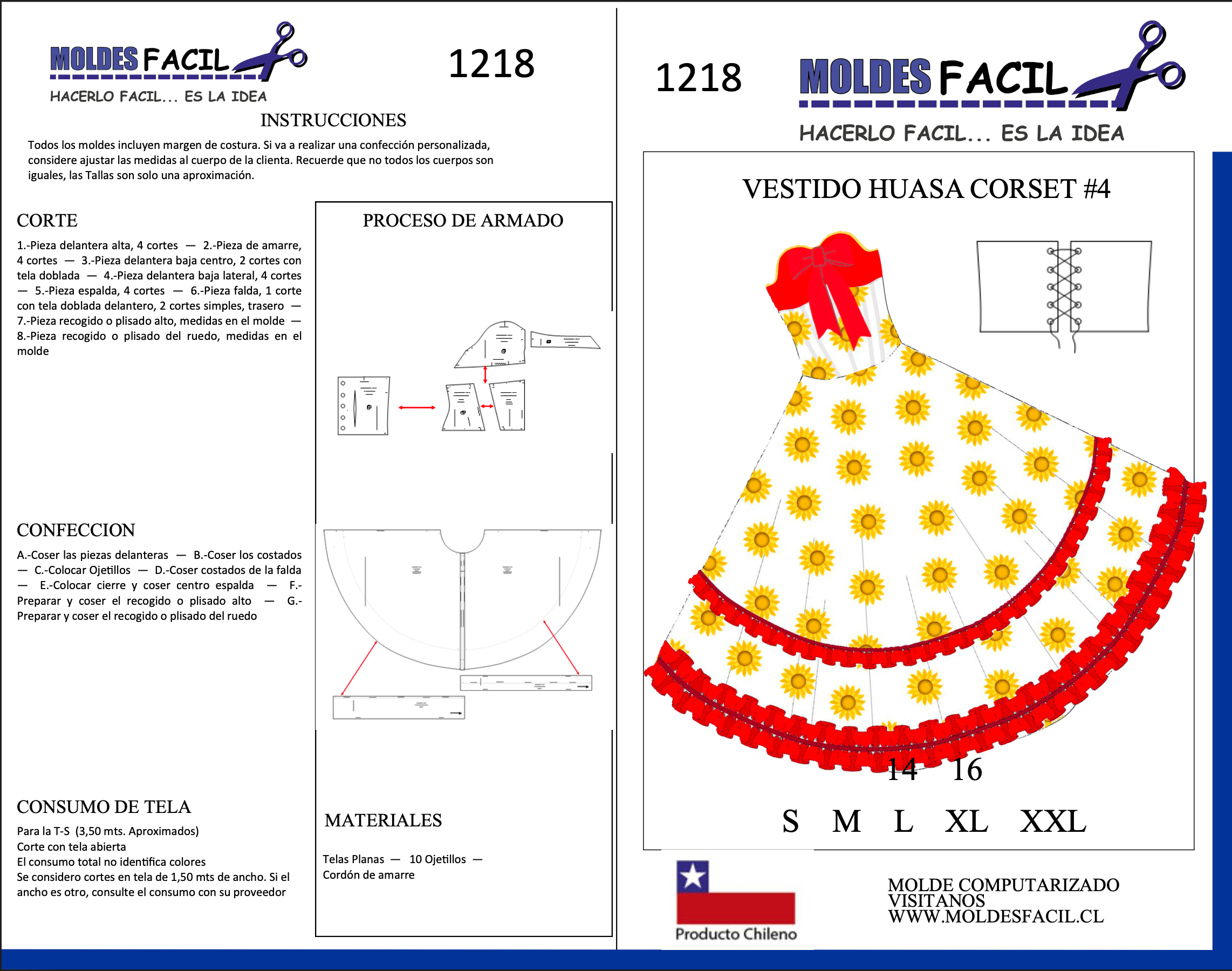 Vestido de Huasa Corset Nº4
