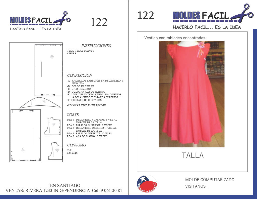 Vestido tablones encontrados