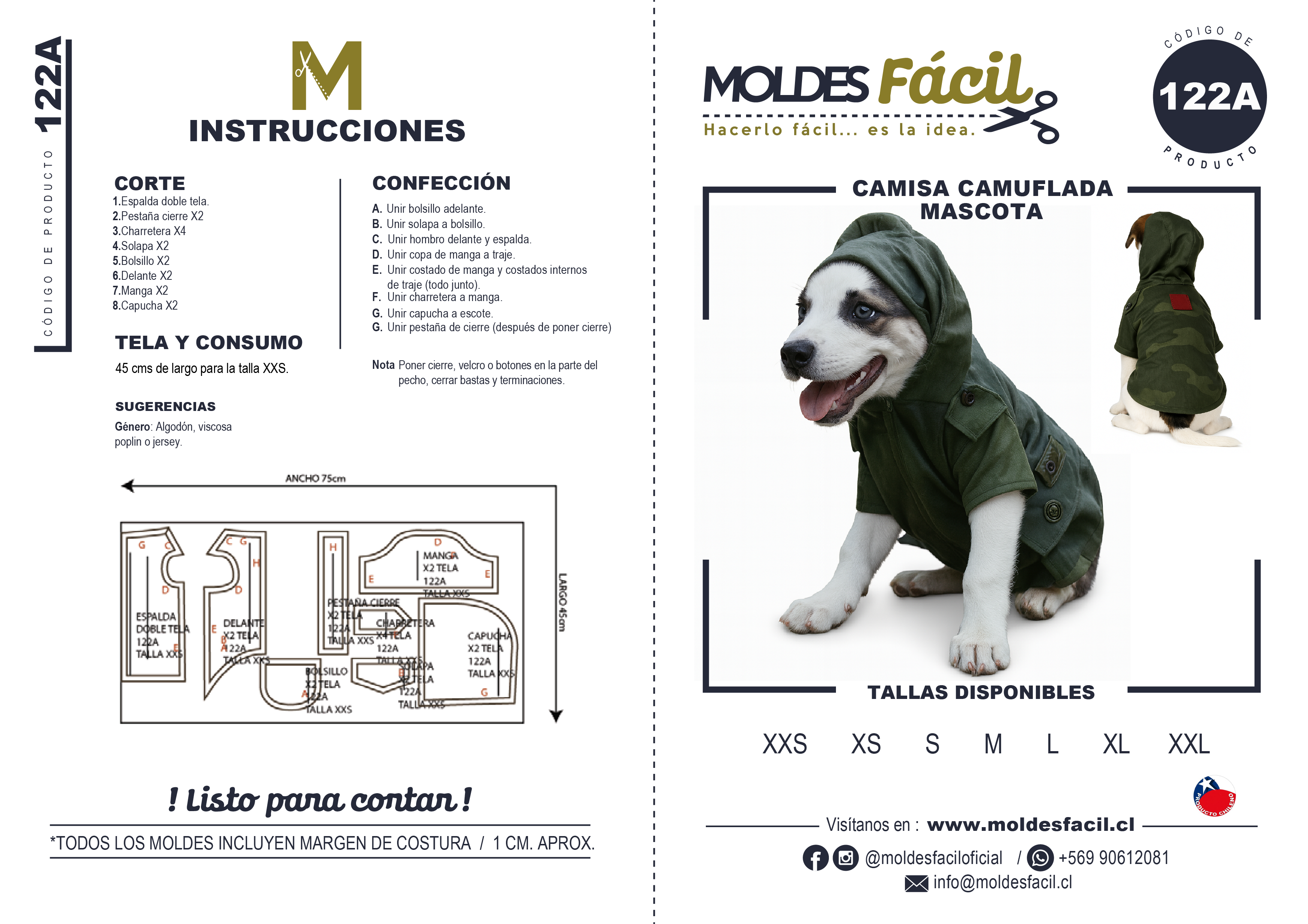 Camiseta camuflada de mascota