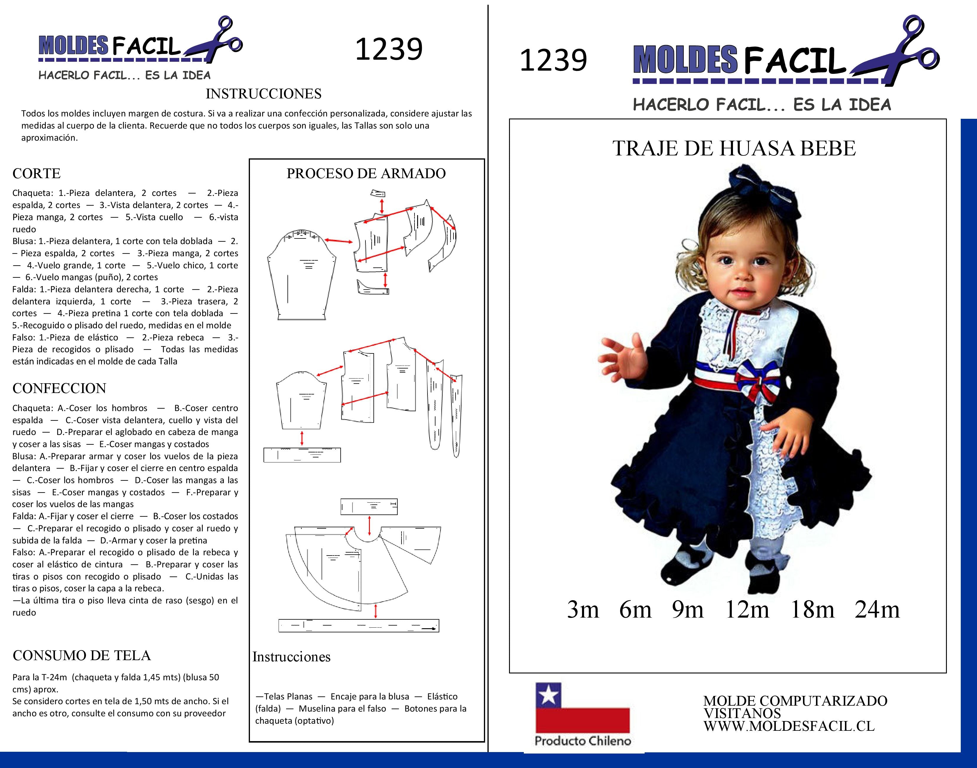 Traje de Huasa bebé