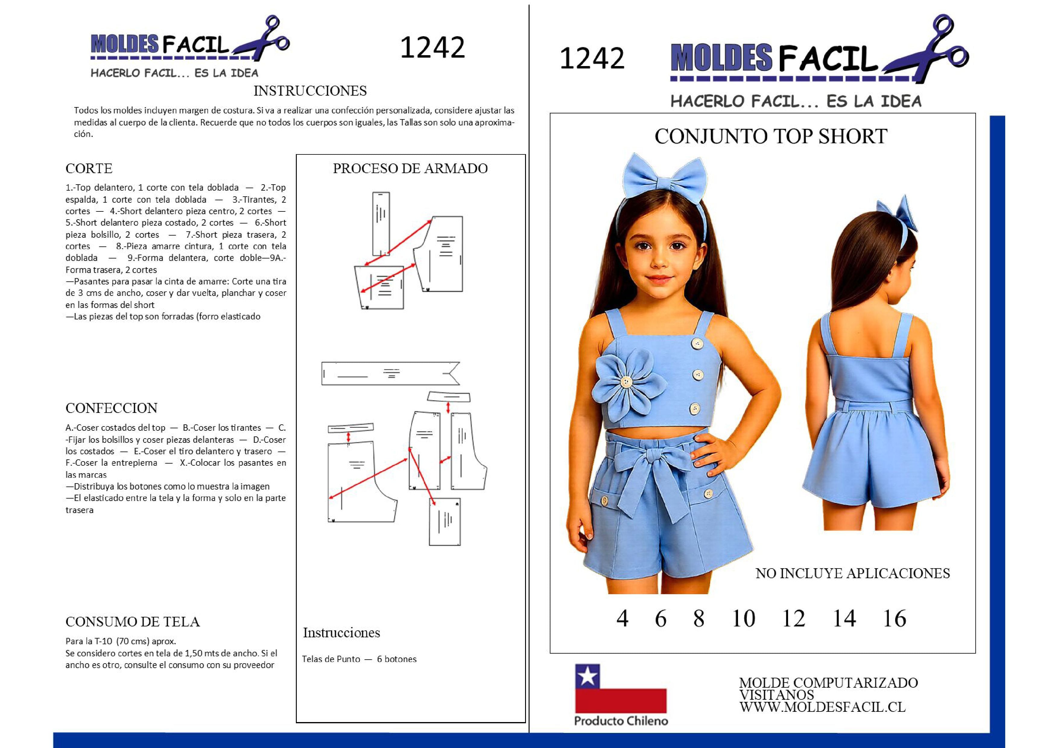 Conjunto Top Short infantil