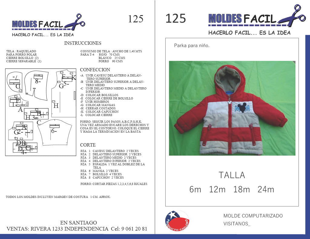 Parka para niño