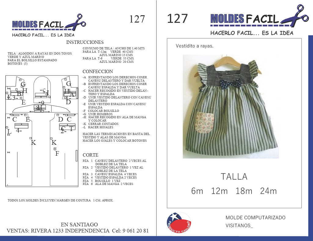 Vestido a rayas
