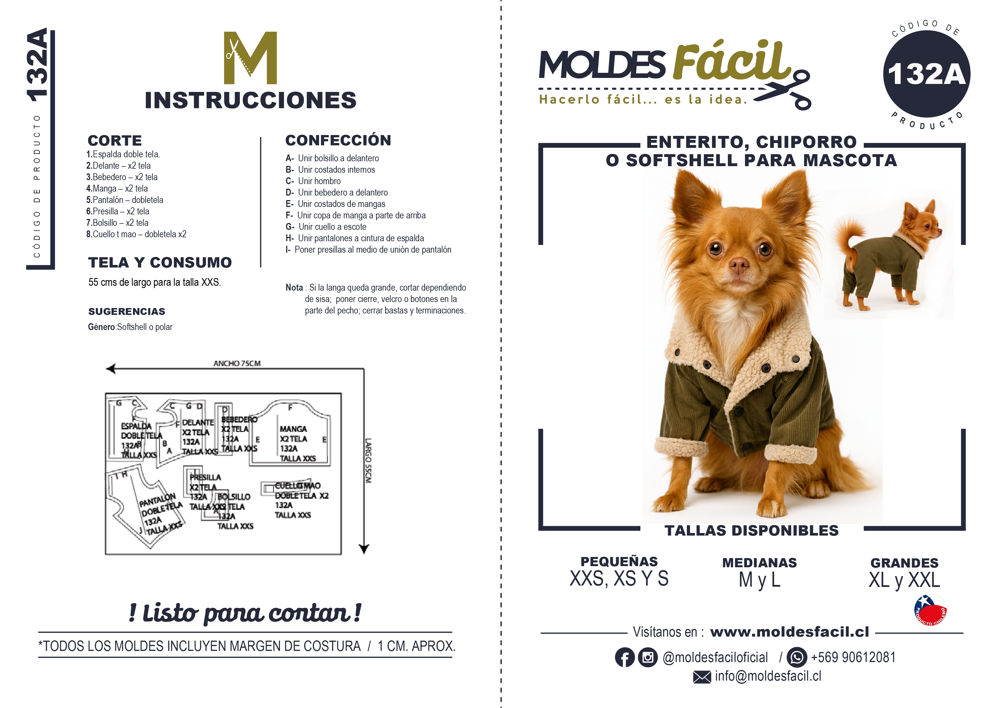 Enterito chiporro o softshell para mascota