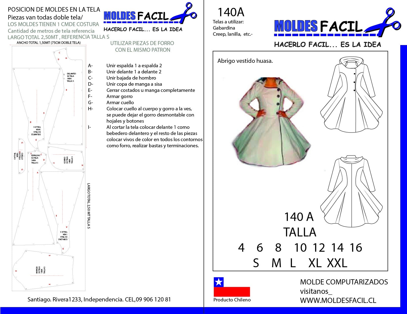 Abrigo Vestido de Huasa