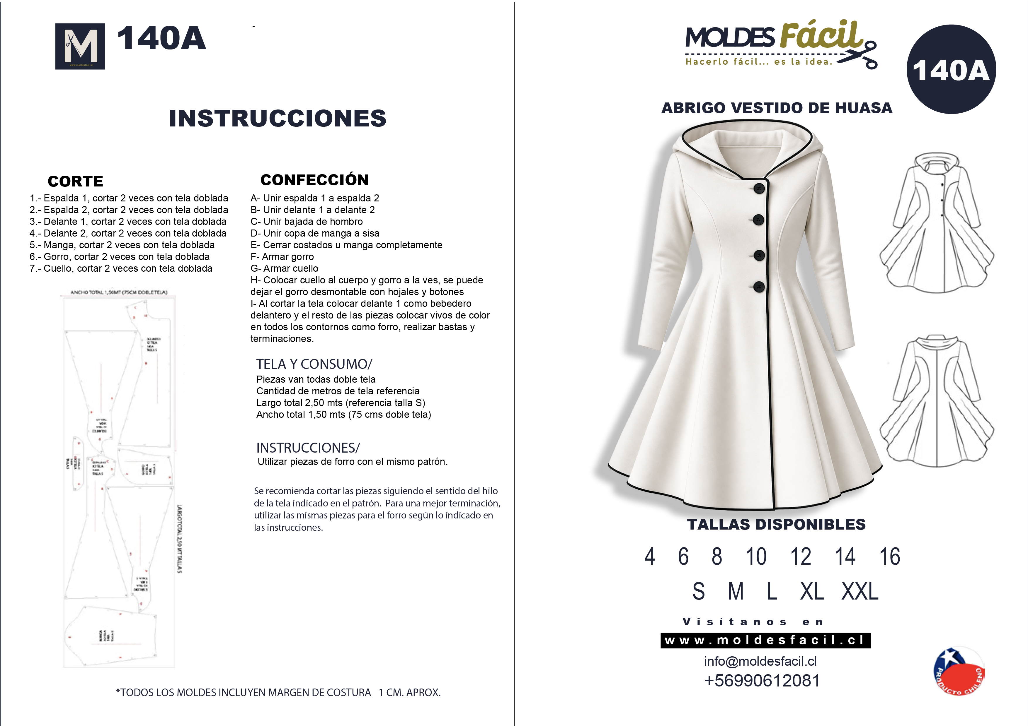 Abrigo Vestido de Huasa