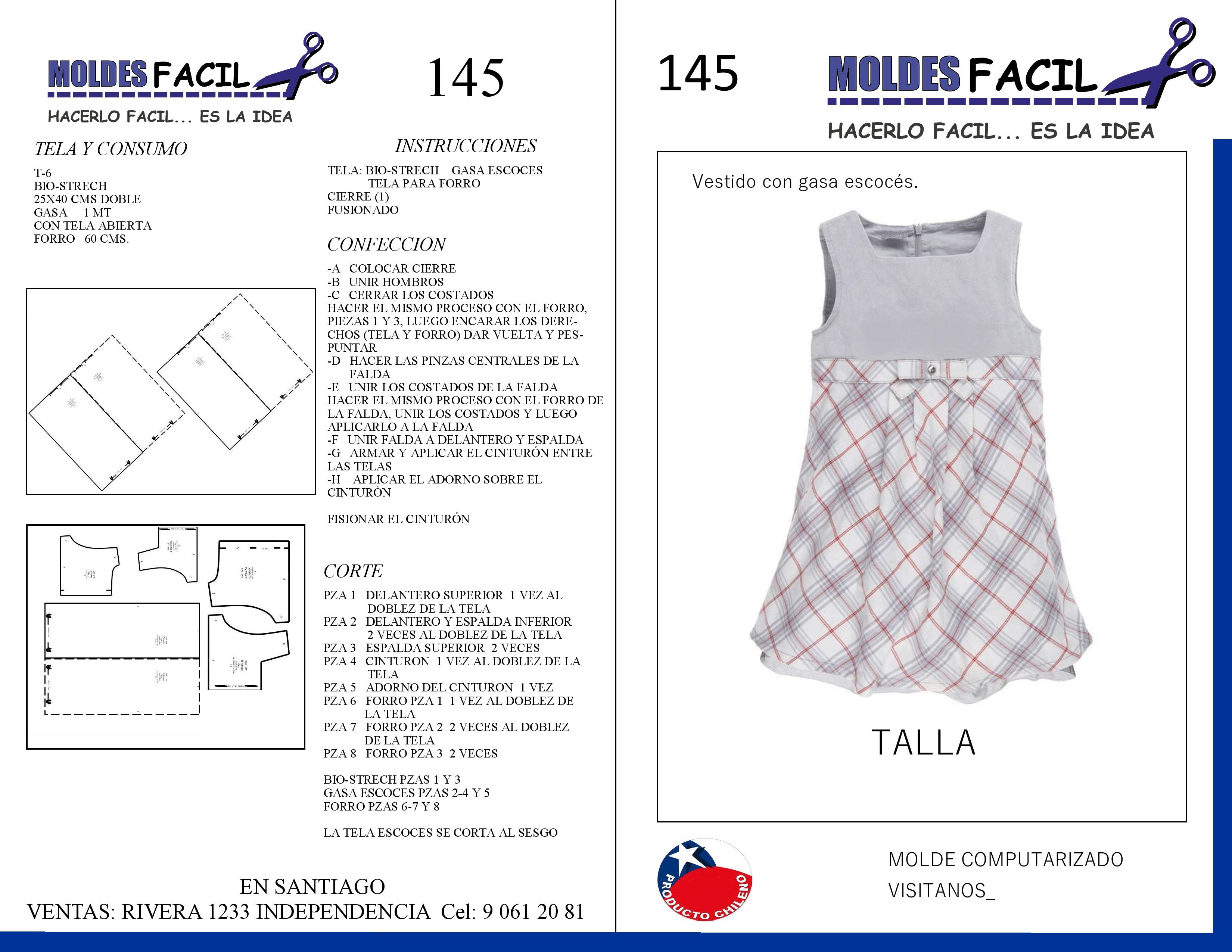 Vestido con gasa escoces