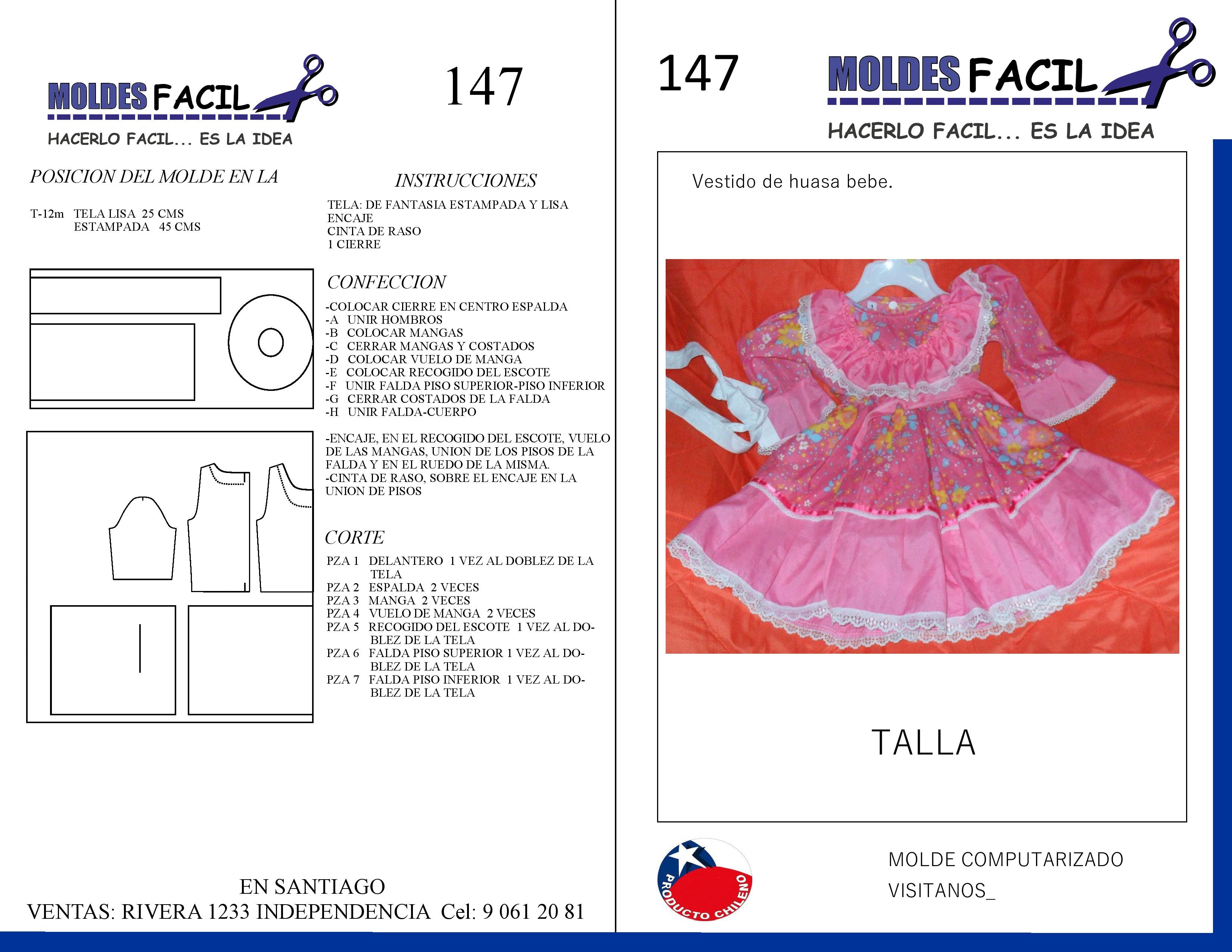 Vestido de Huasa Bebé