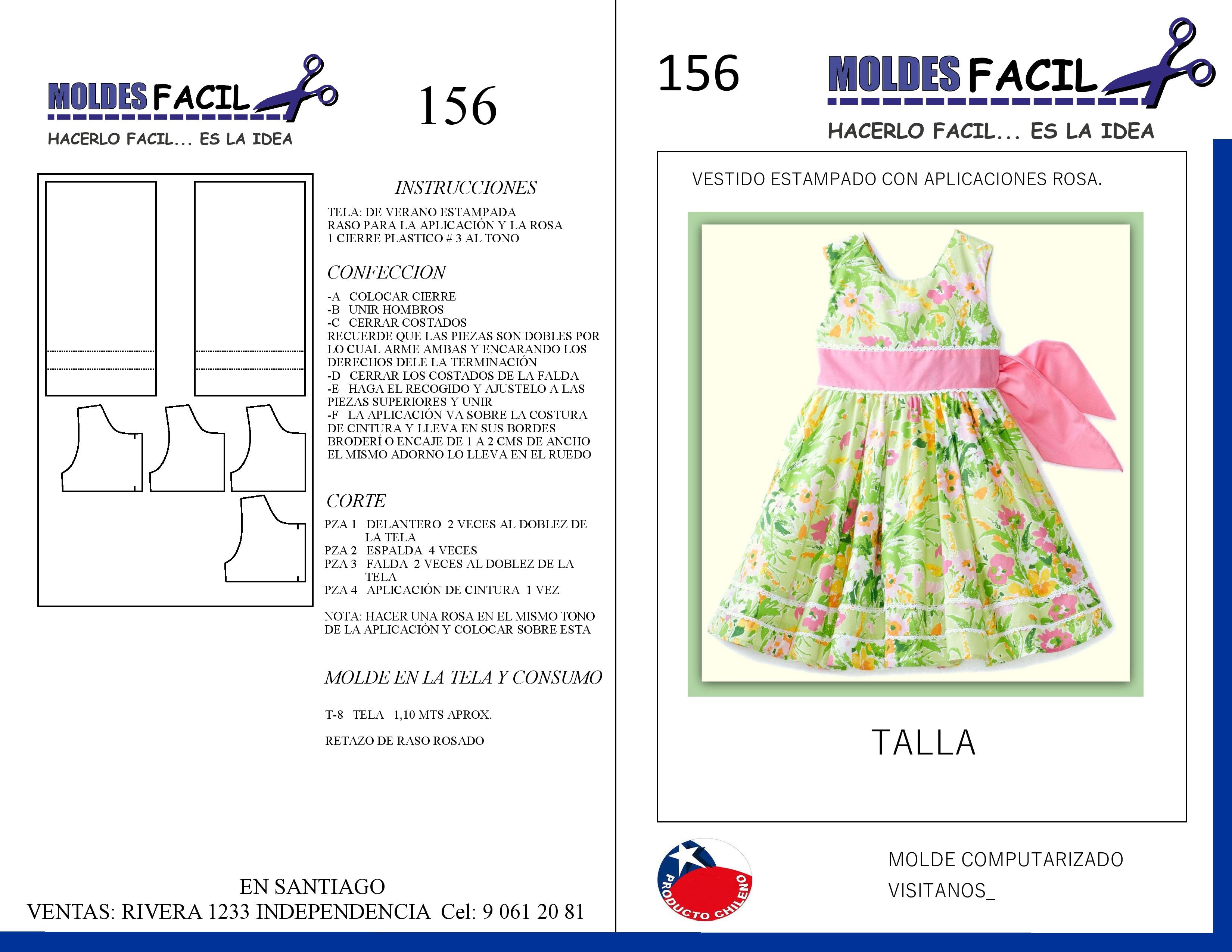Vestido estampado con aplicación rosa