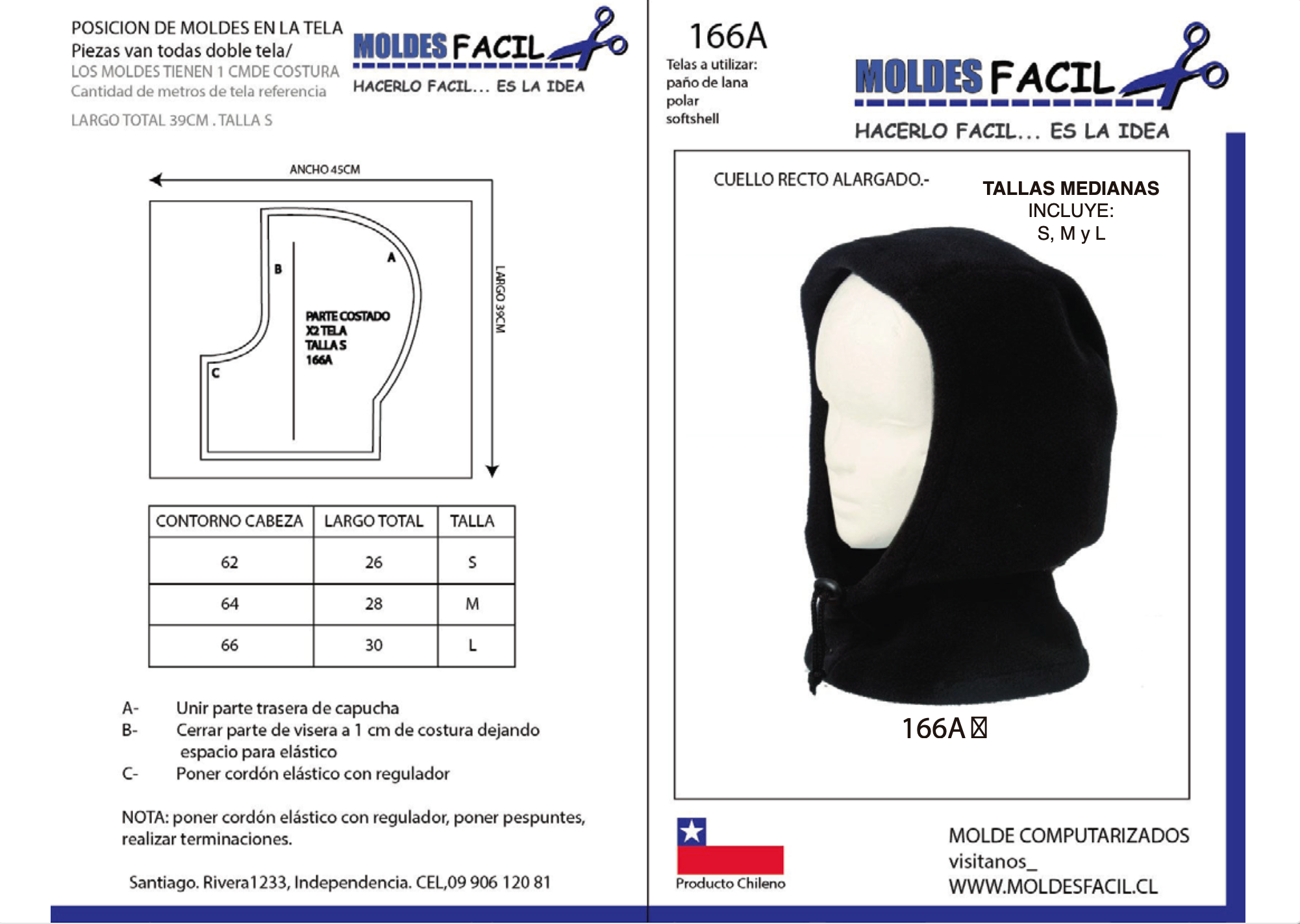 Cuello recto alargado