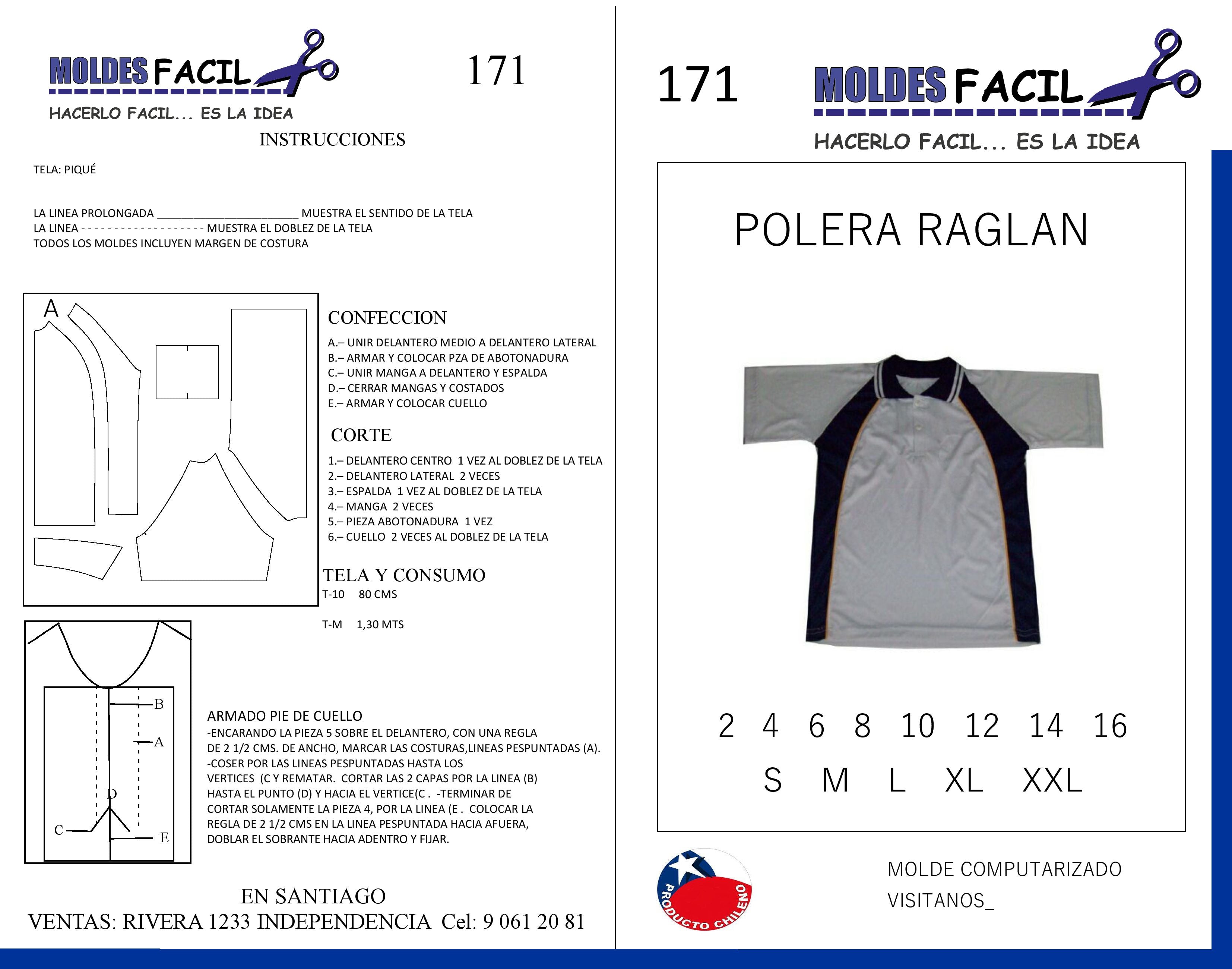 Polera raglan