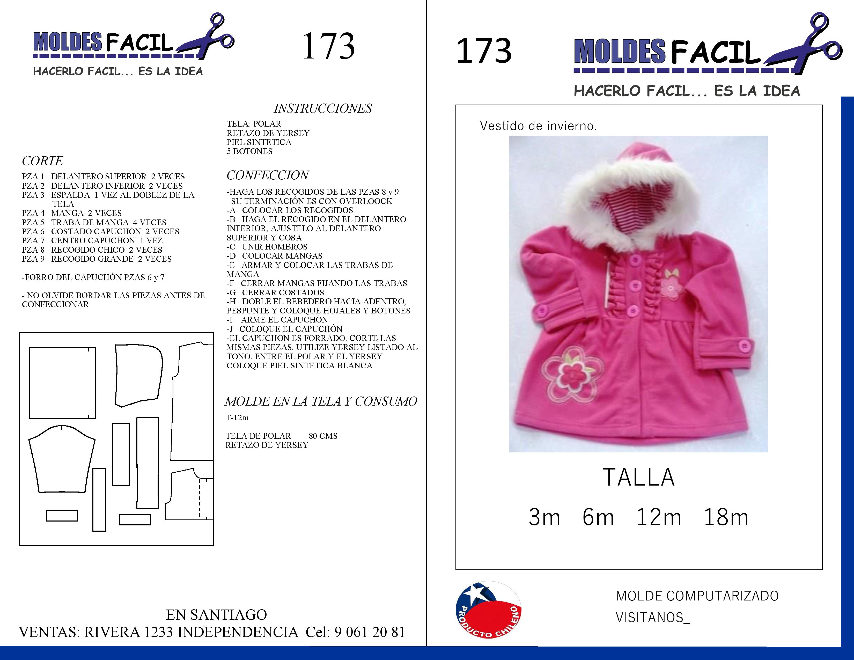 Abrigador vestido en polar