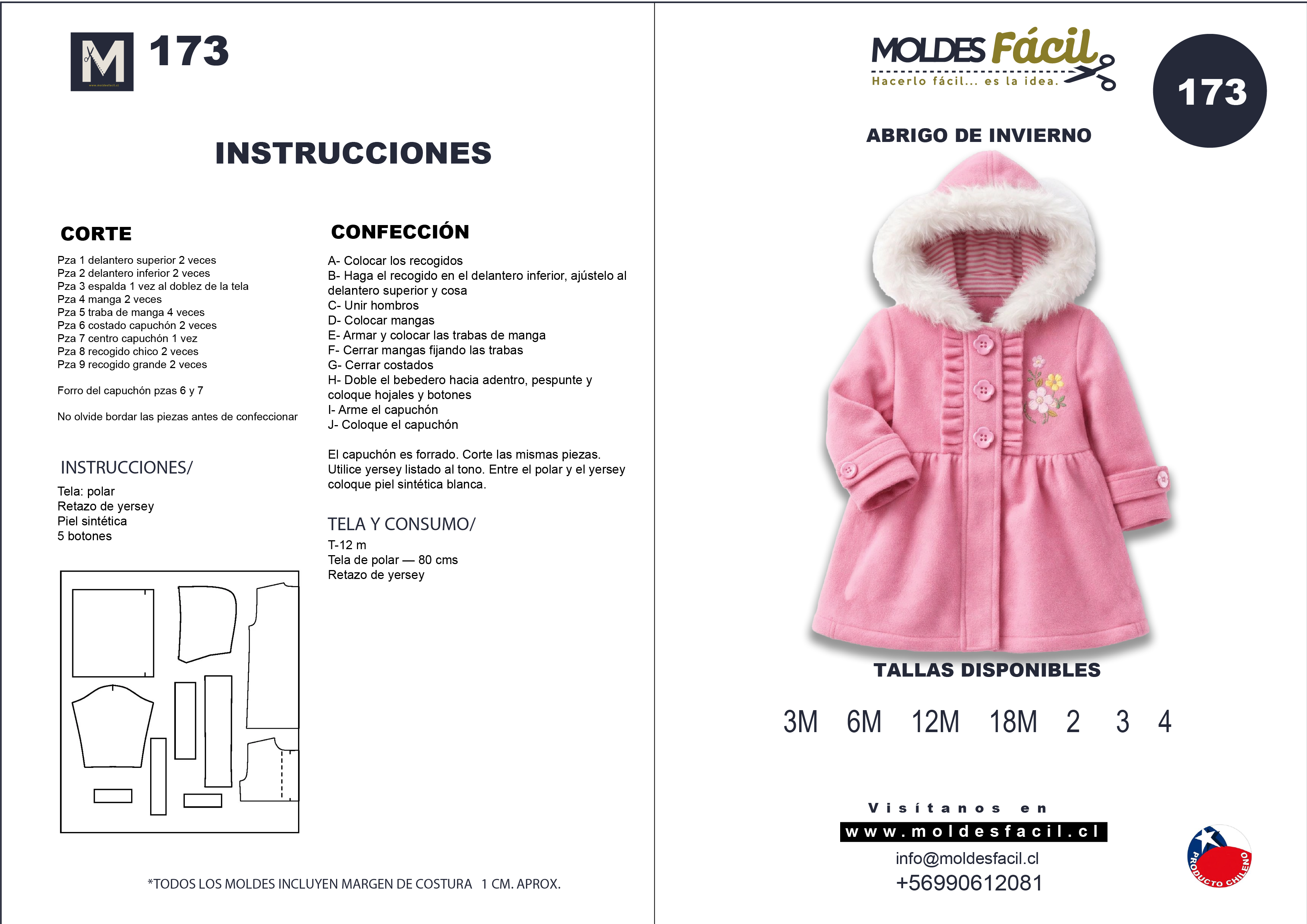 Abrigador vestido en polar