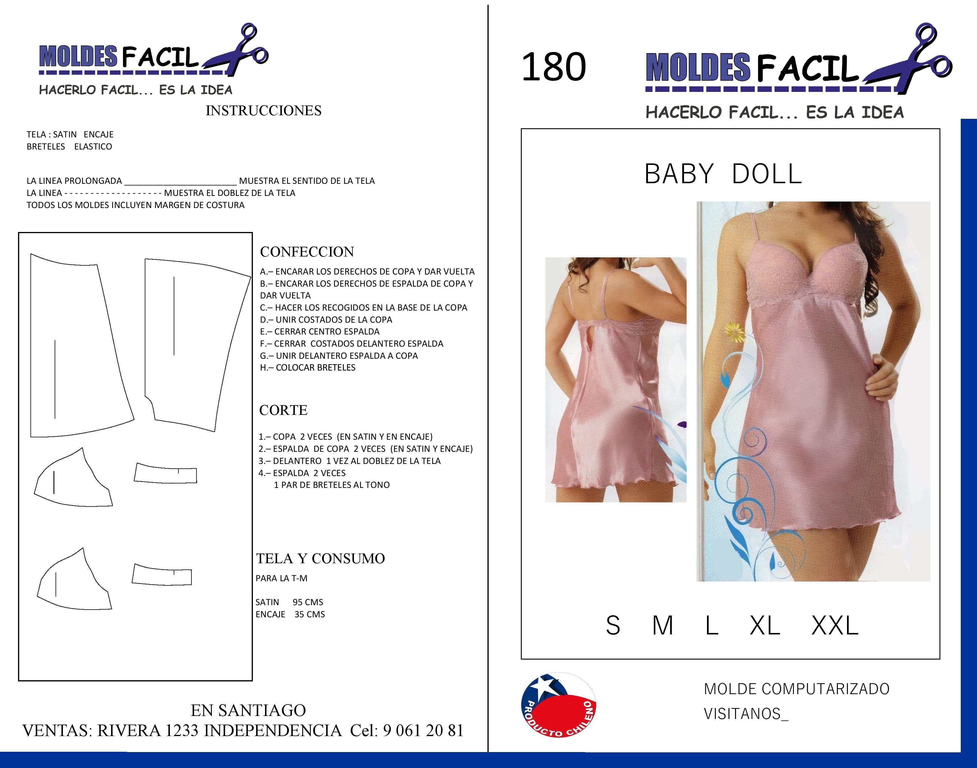 Baby doll con colaless