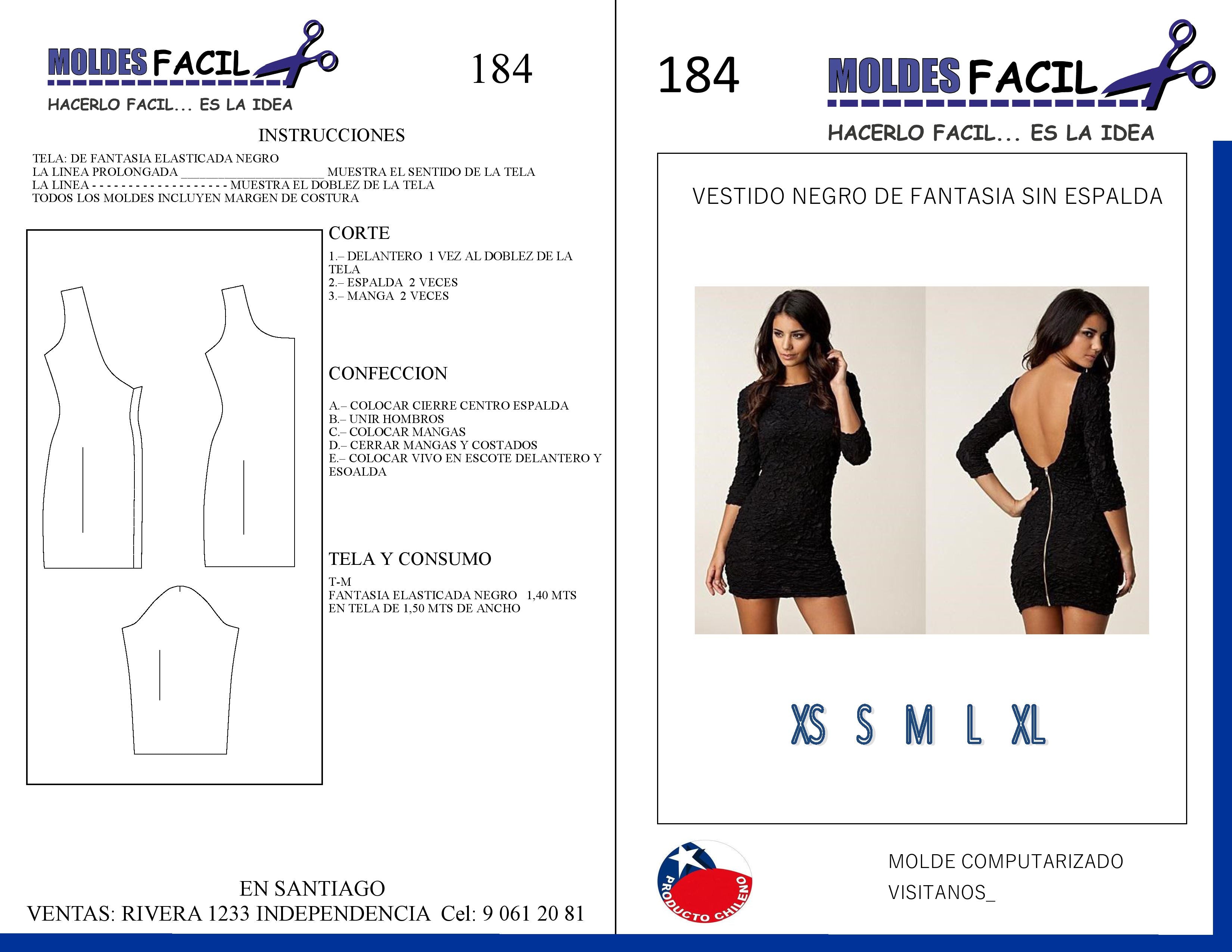 Vestido Sin Espalda con Mangas