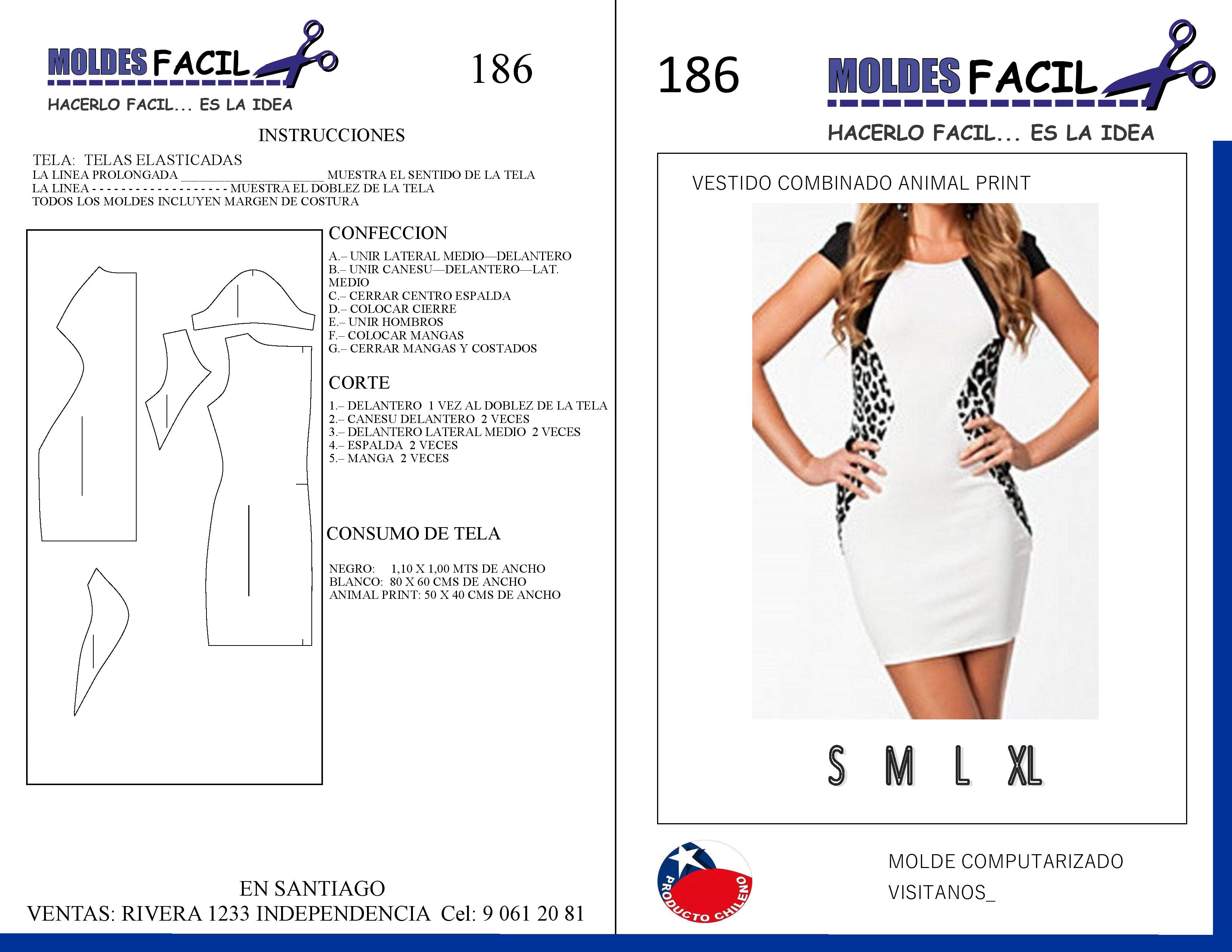 Vestido Combinado Animal Print