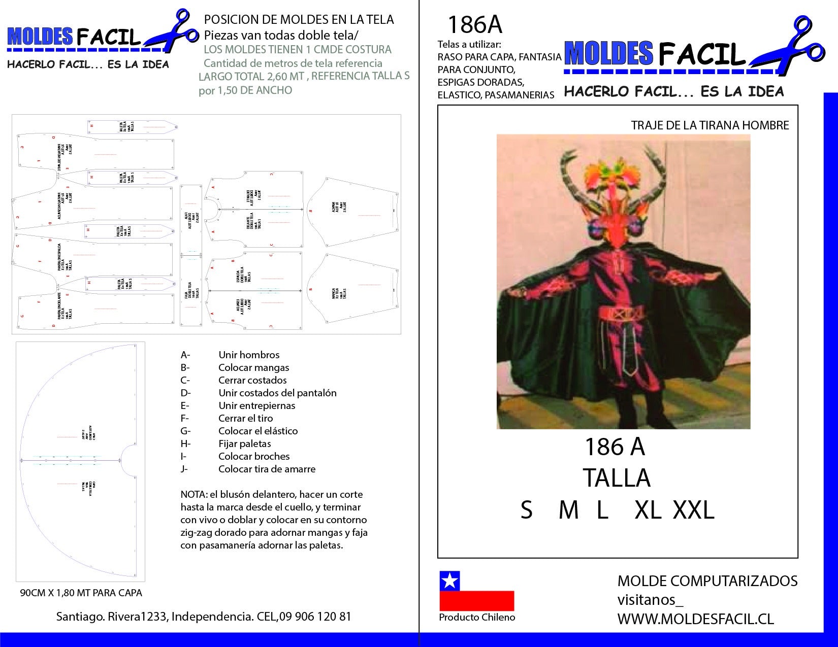 Traje de la Tirana Hombre
