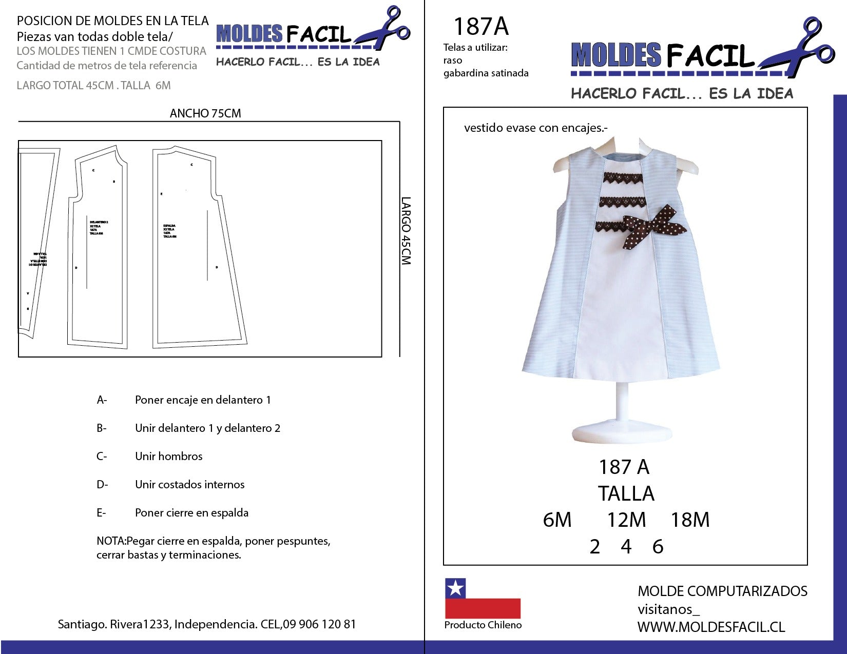 Vestido evase con encaje